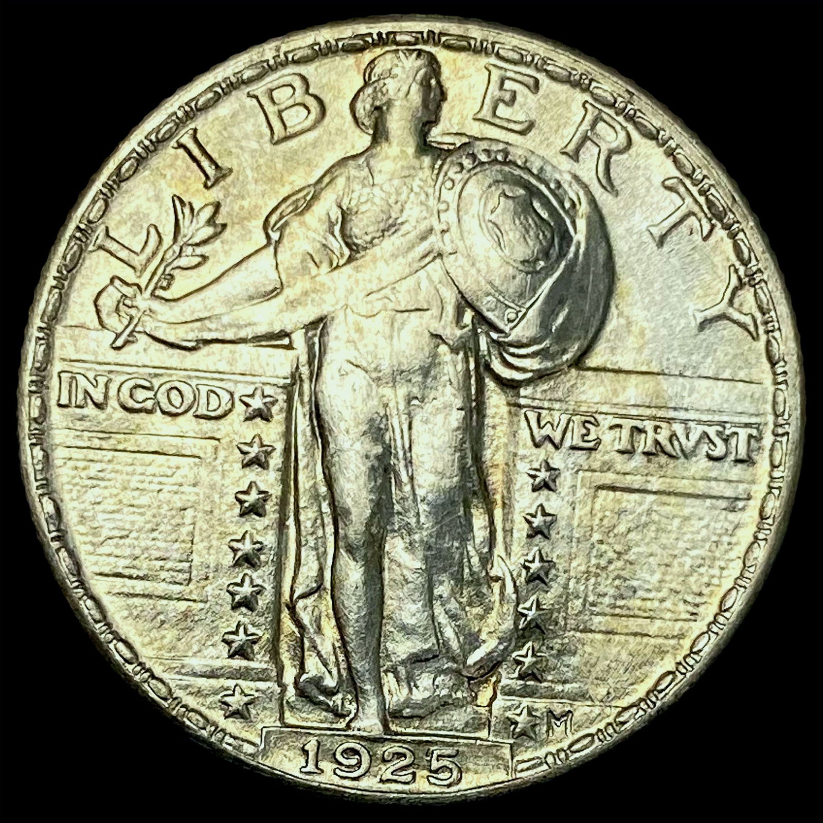 1925 Standing Liberty Silver Quarter CHOICE AU (1 of 2)