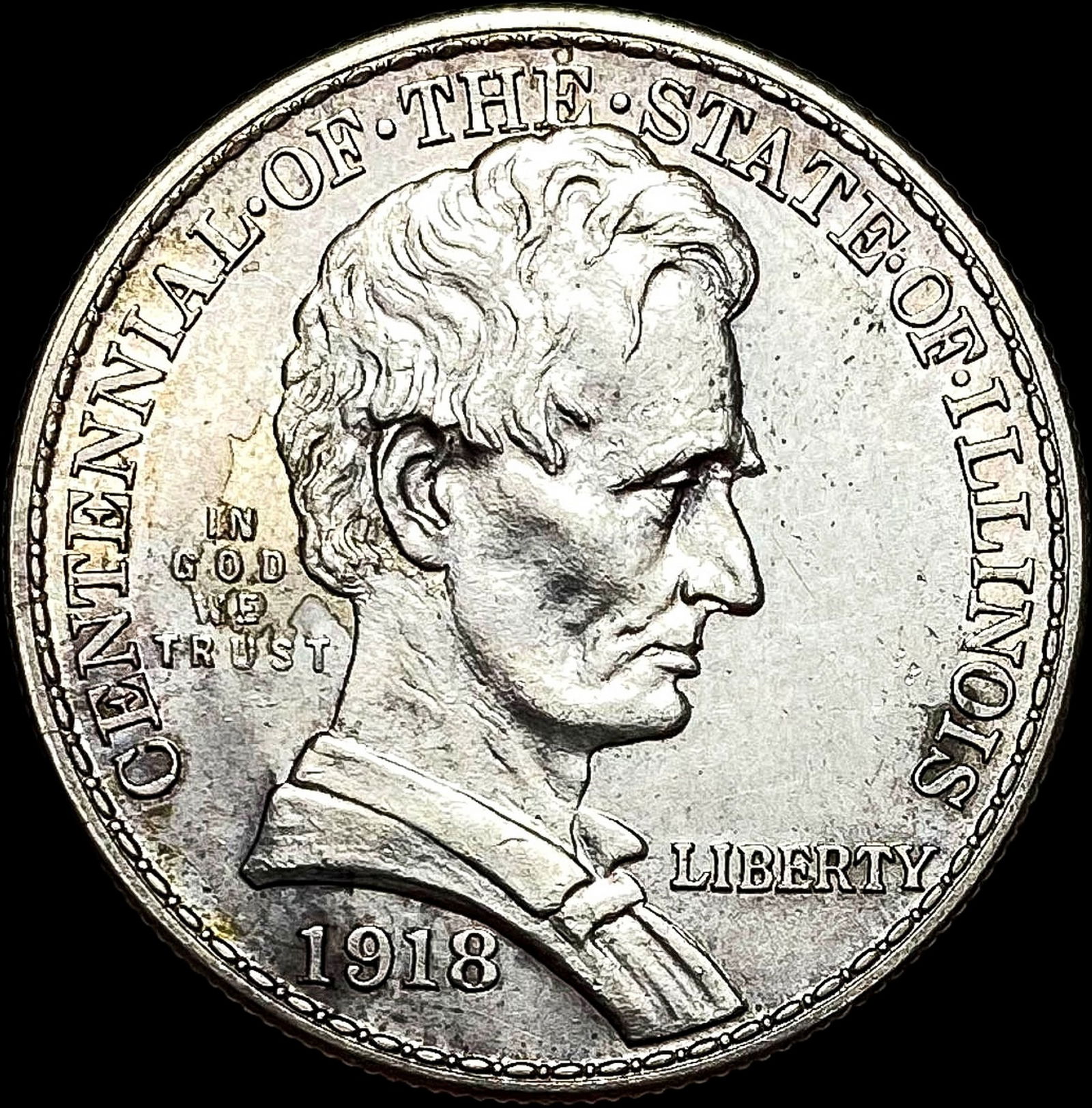 1918 Silver Illinois Half Dollar UNCIRCULATED (1 of 2)