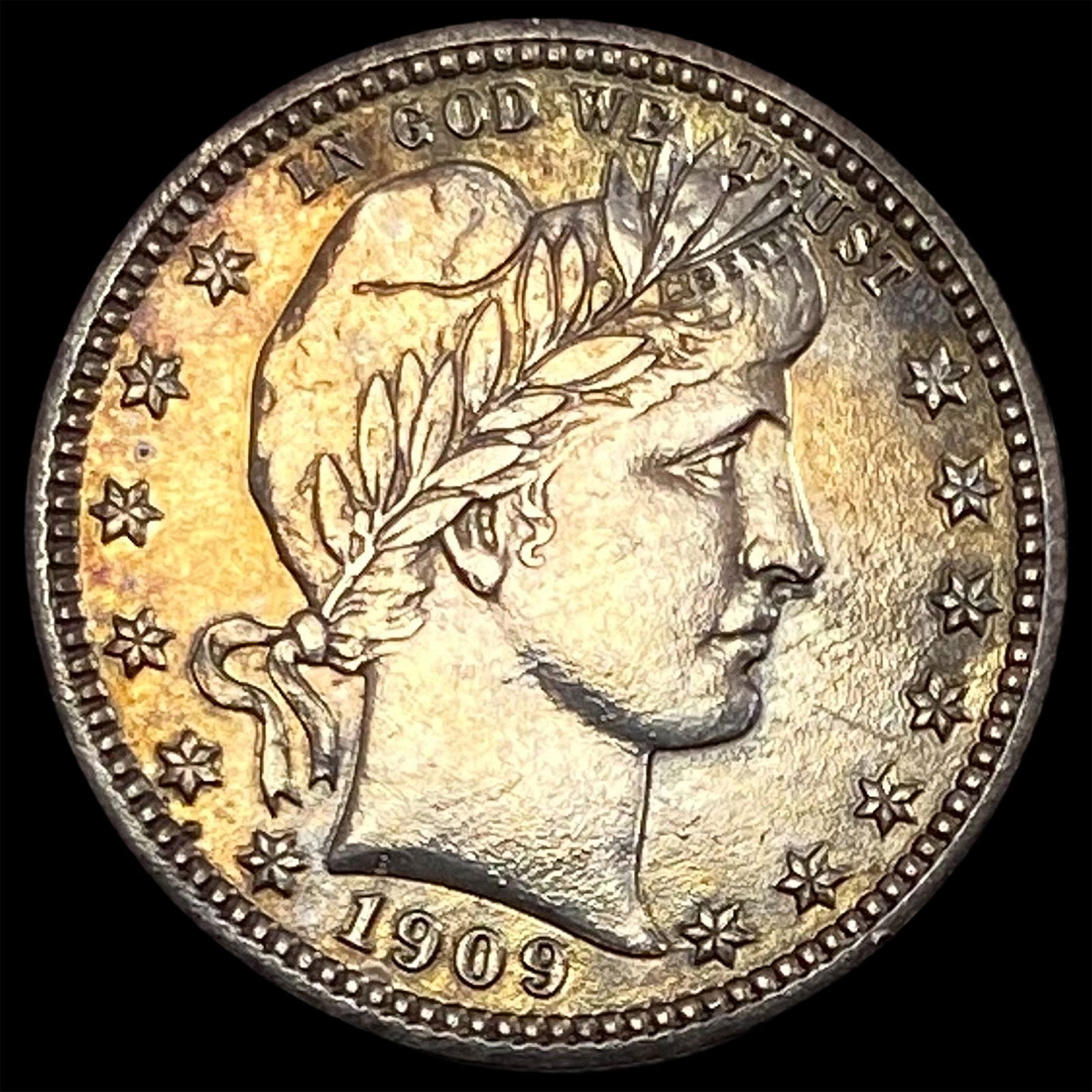1909 Barber Silver Quarter HIGH GRADE (1 of 2)