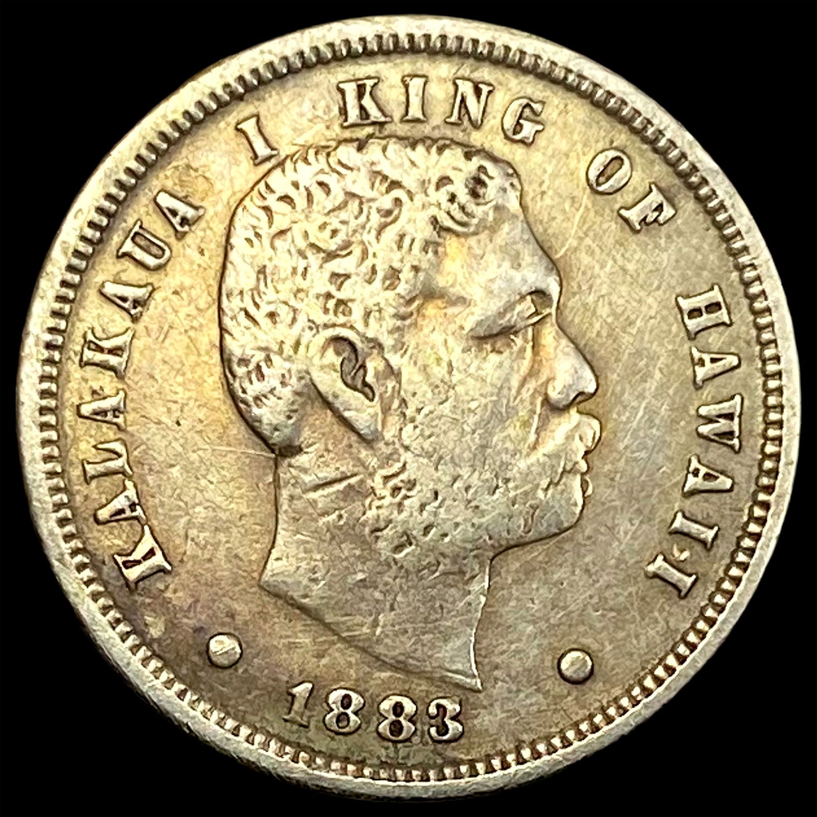 1883 Hawaii Silver Dime Kalakaua I HIGH GRADE (1 of 2)