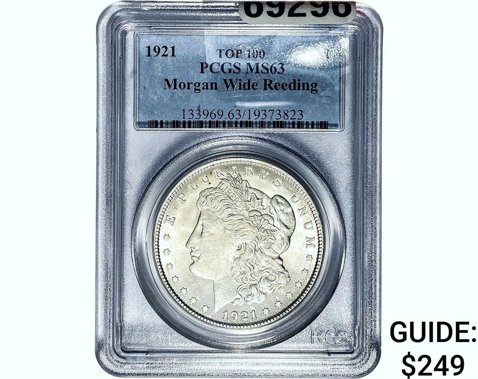 1921 Morgan Silver Dollar PCGS MS63 Wide Reeding (1 of 2)