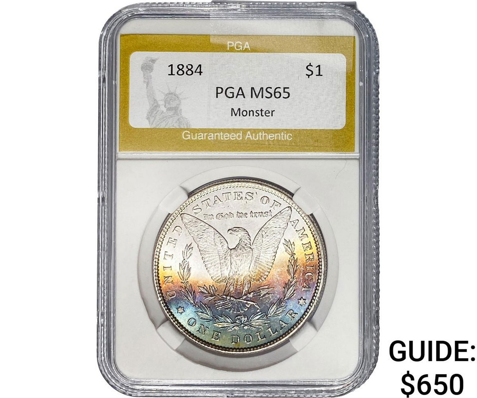 1884 Morgan Silver Dollar PGA MS65 Monster (1 of 2)