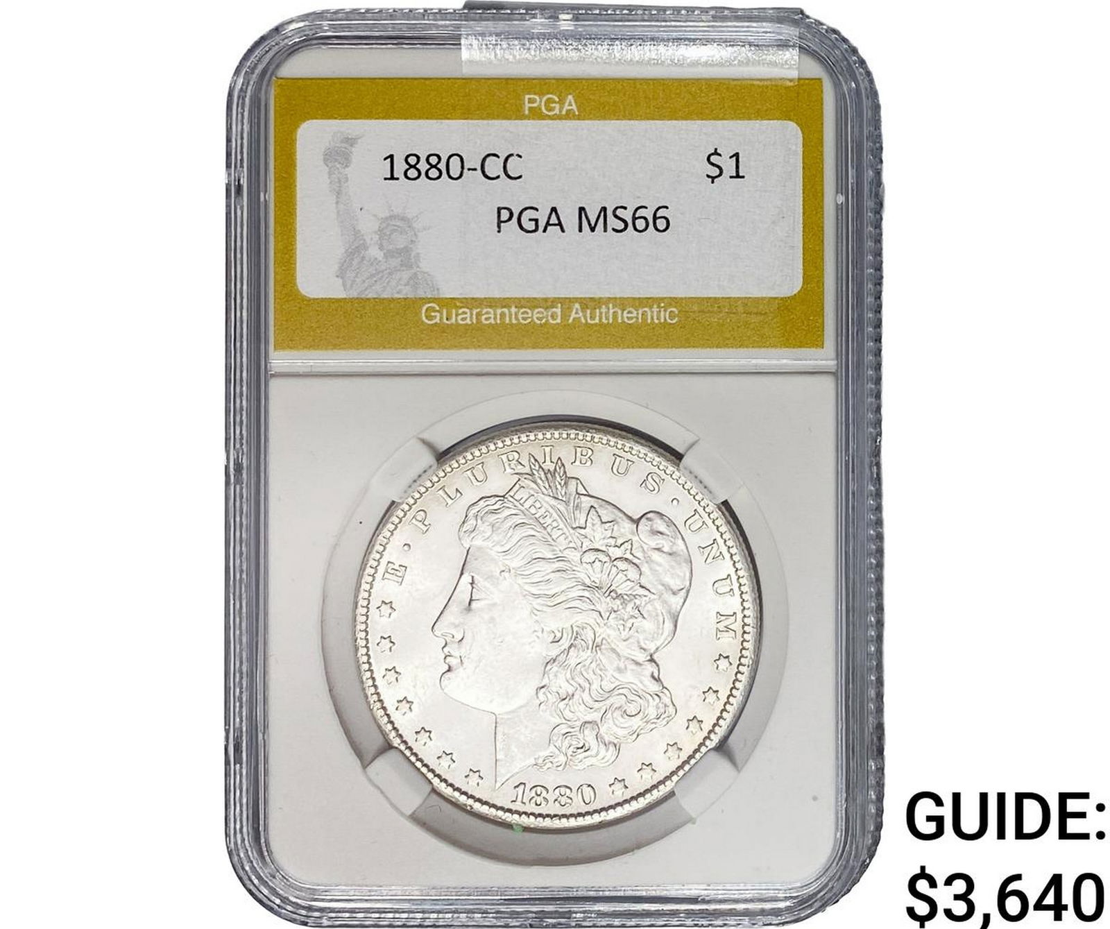 1880-CC Morgan Silver Dollar PGA MS66 (1 of 2)
