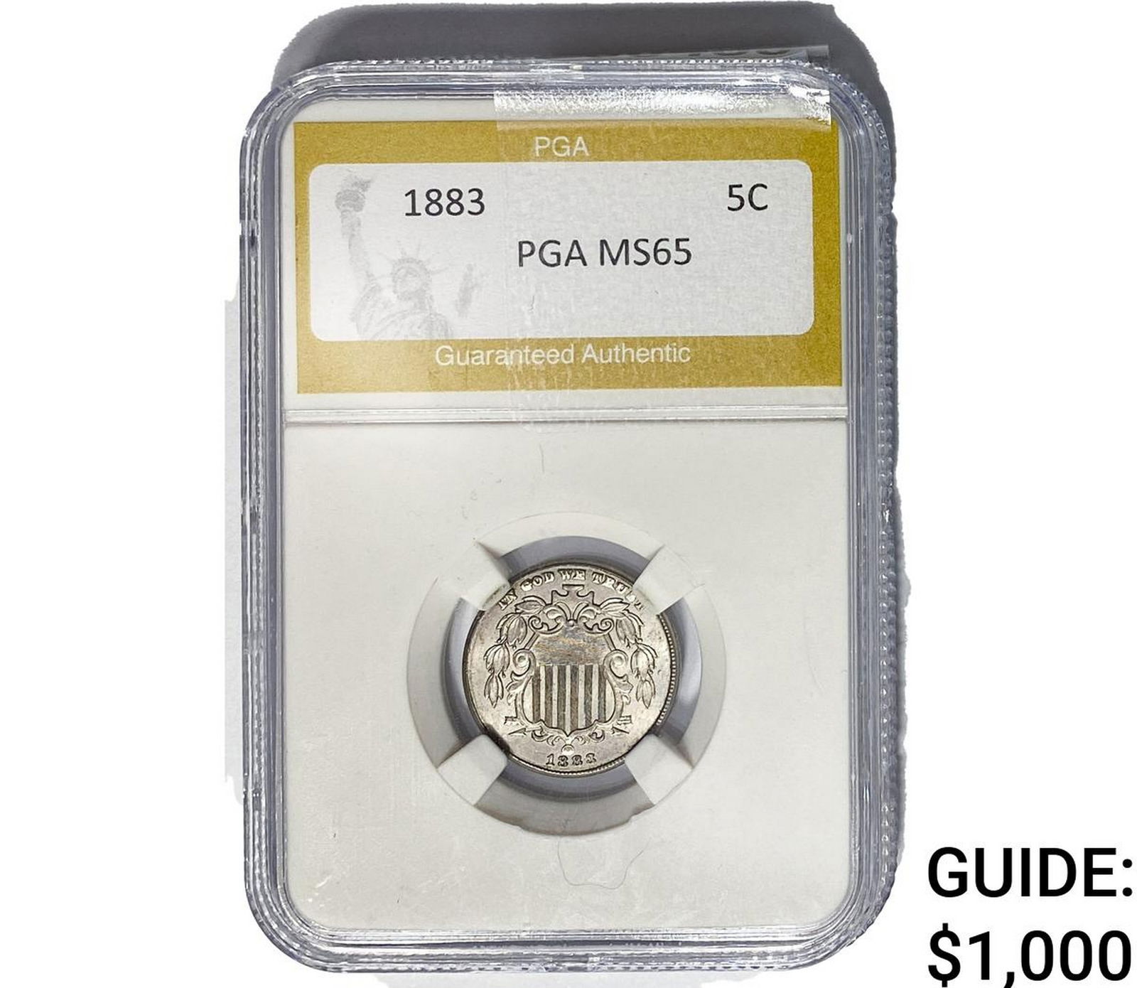 1883 Shield Nickel PGA MS65 (1 of 2)