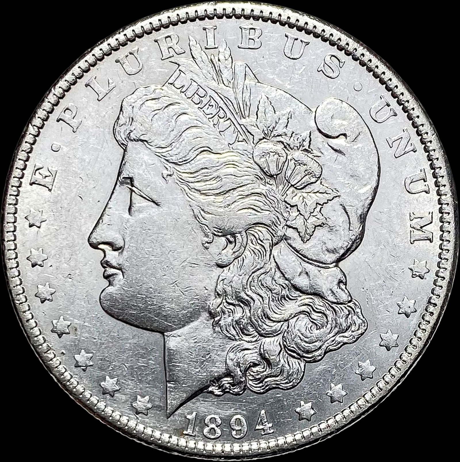 1894-O Silver Morgan Dollar CLOSELY  UNCIRCULATED (1 of 2)