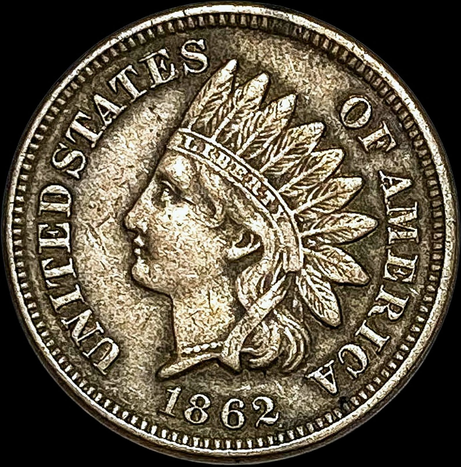 1862 Indian Head Cent LIGHTLY CIRCULATED (1 of 2)