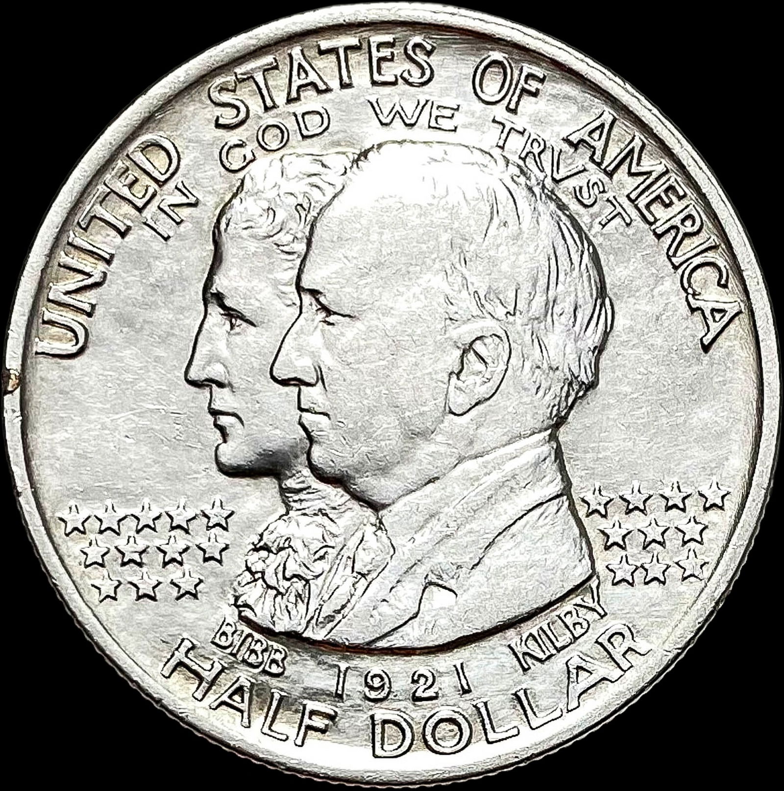 1921 Silver Alabama Half Dollar CLOSELY  UNCIRCULATED (1 of 2)