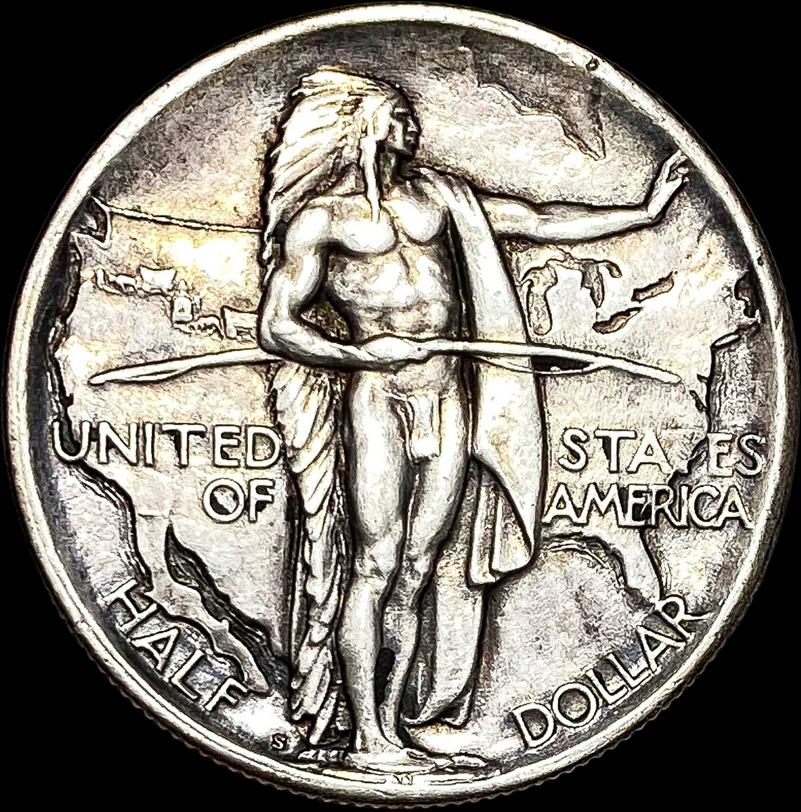 1926-S Silver Oregon Trail Half Dollar  CLOSELY UNCIRCULATED (1 of 2)