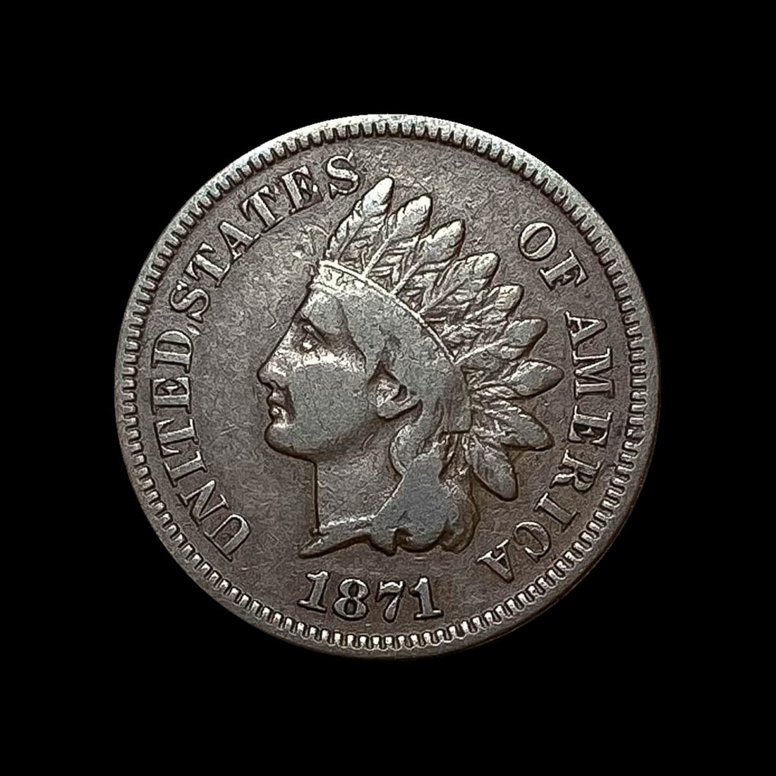 1871 Indian Head Cent LIGHTLY CIRCULATED (1 of 2)