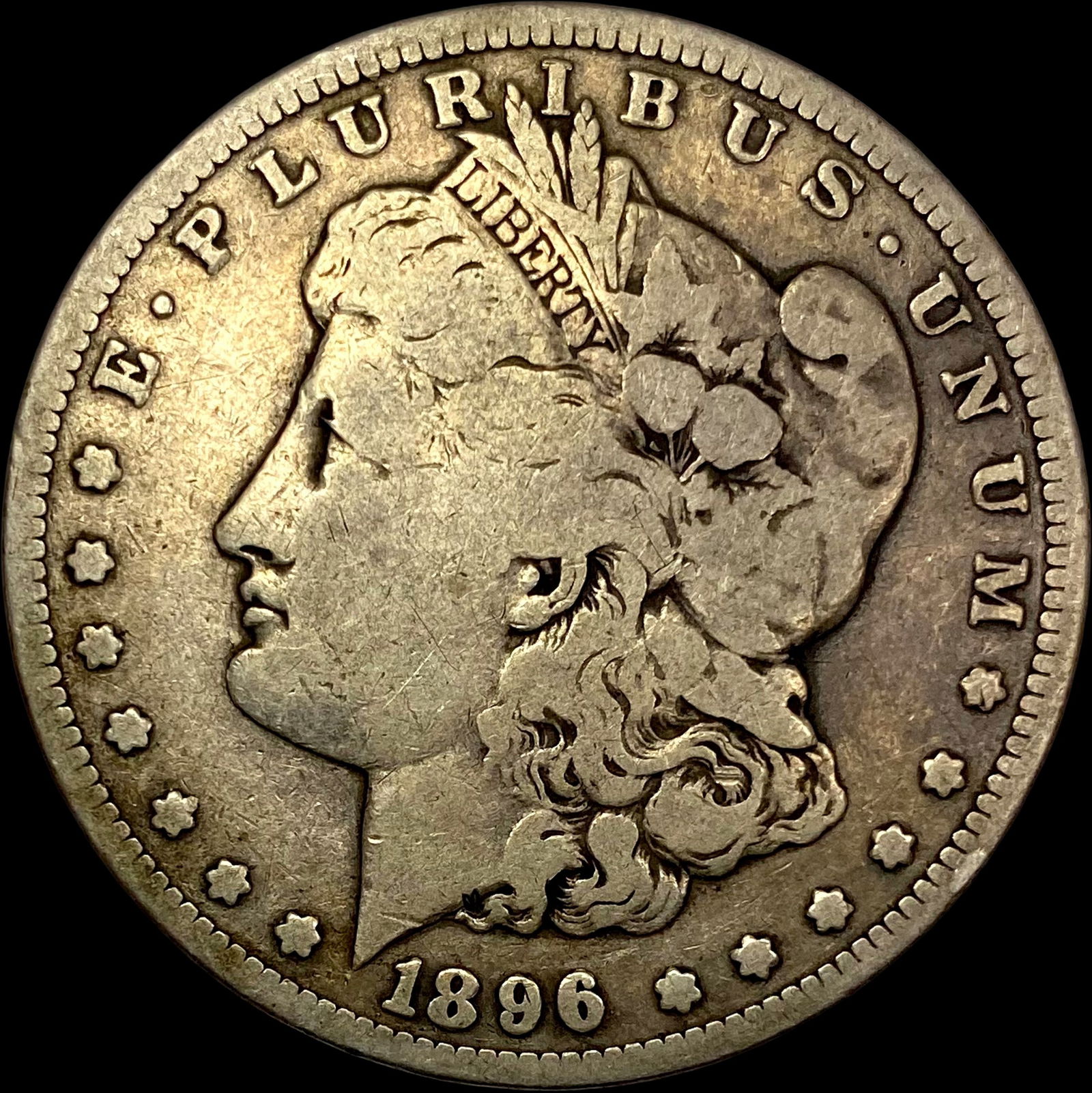1896-S Silver Morgan Dollar NICELY CIRCULATED (1 of 2)