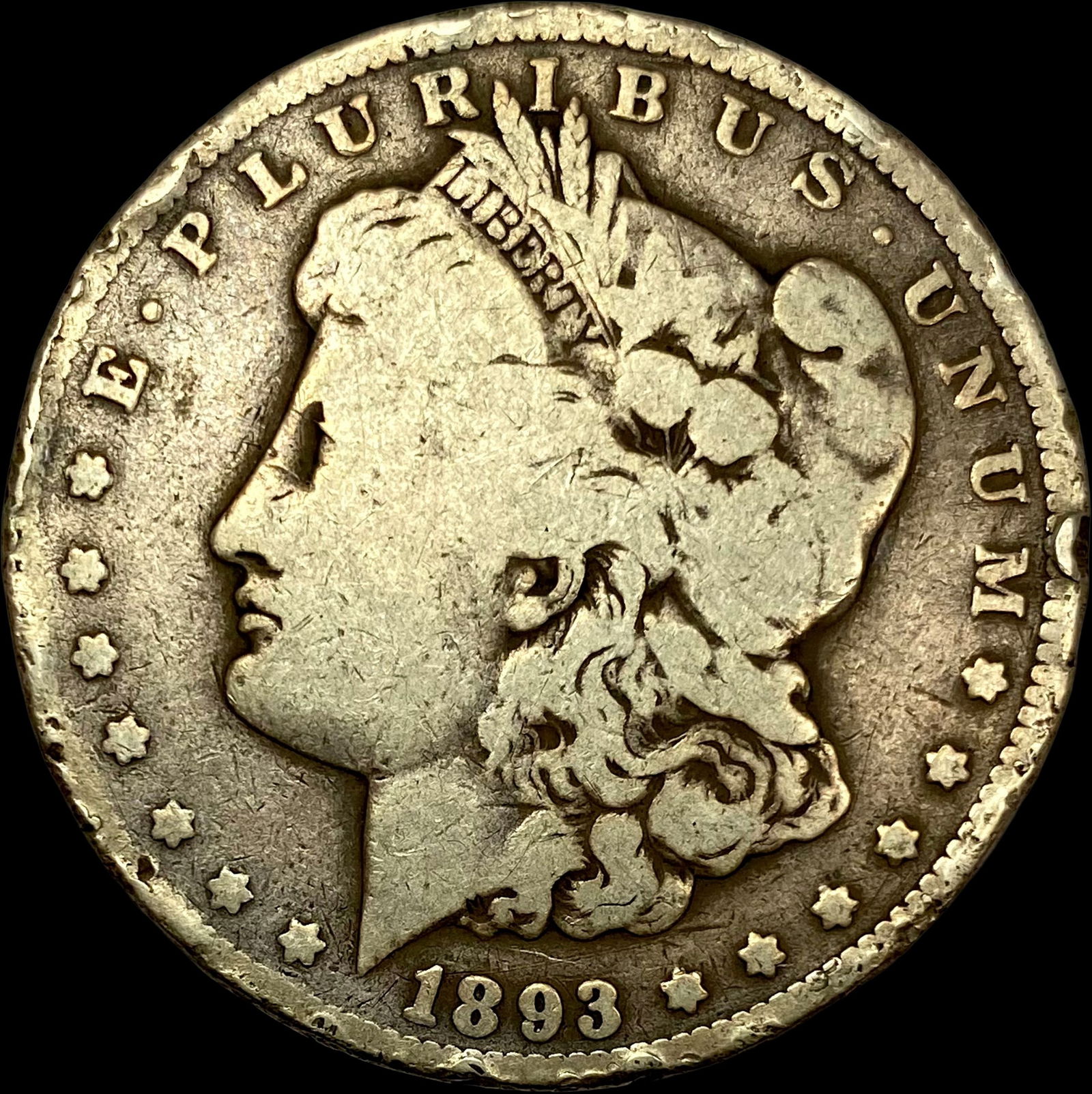 1893-CC Silver Morgan Dollar NICELY CIRCULATED (1 of 2)