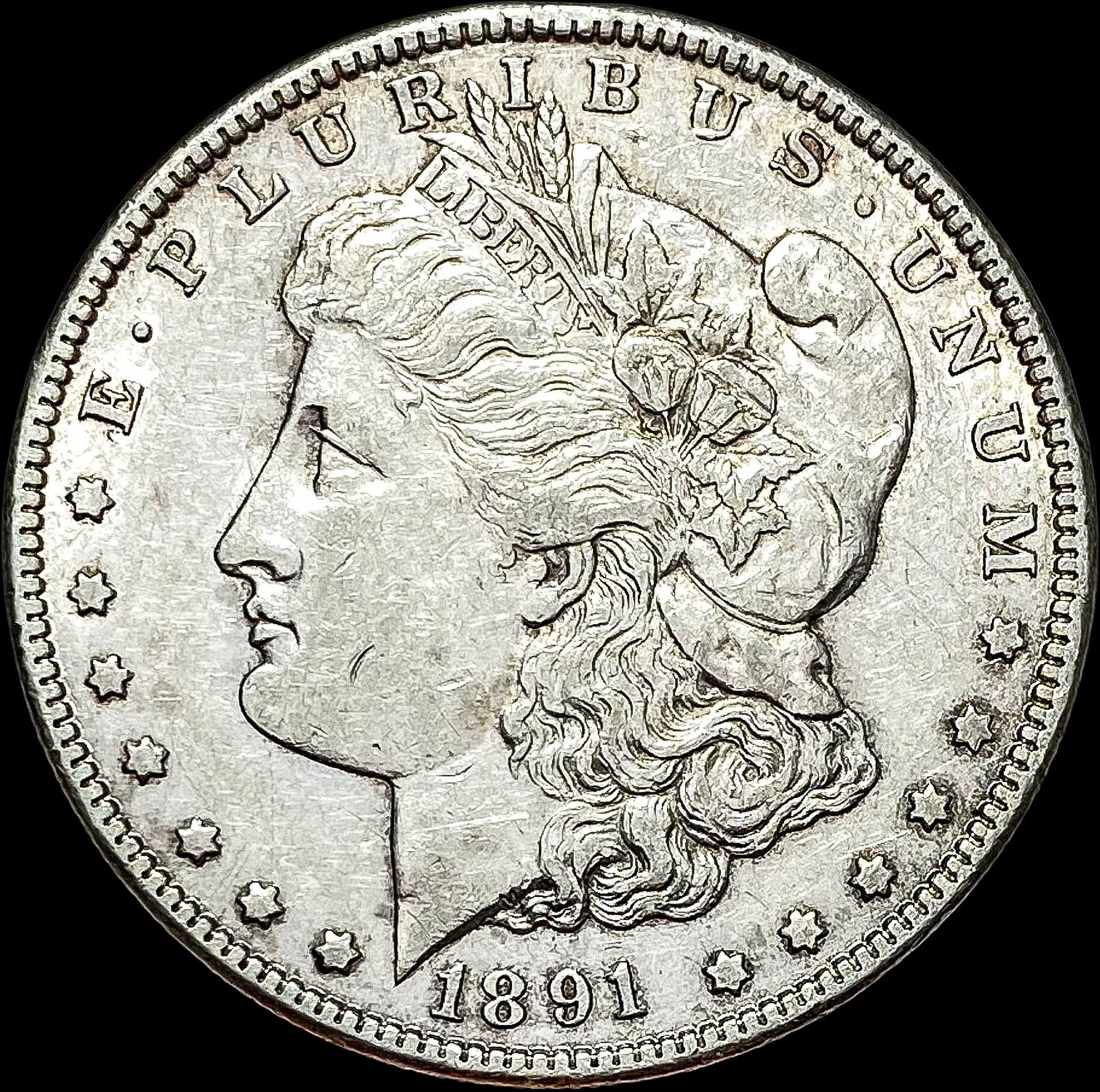 1891-CC Silver Morgan Dollar CLOSELY UNCIRCULATED (1 of 2)