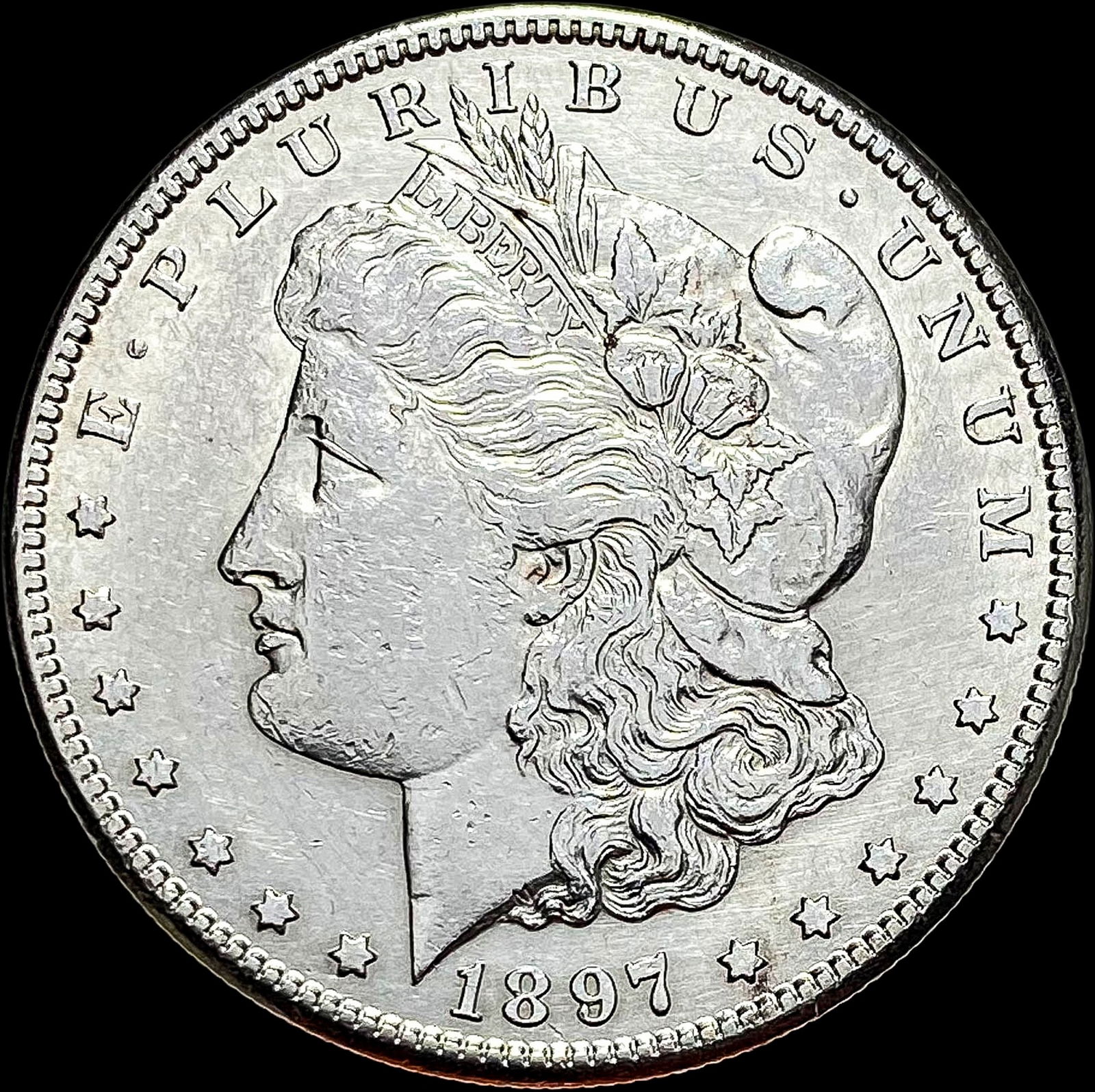 1897-S Silver Morgan Dollar CLOSELY UNCIRCULATED (1 of 2)