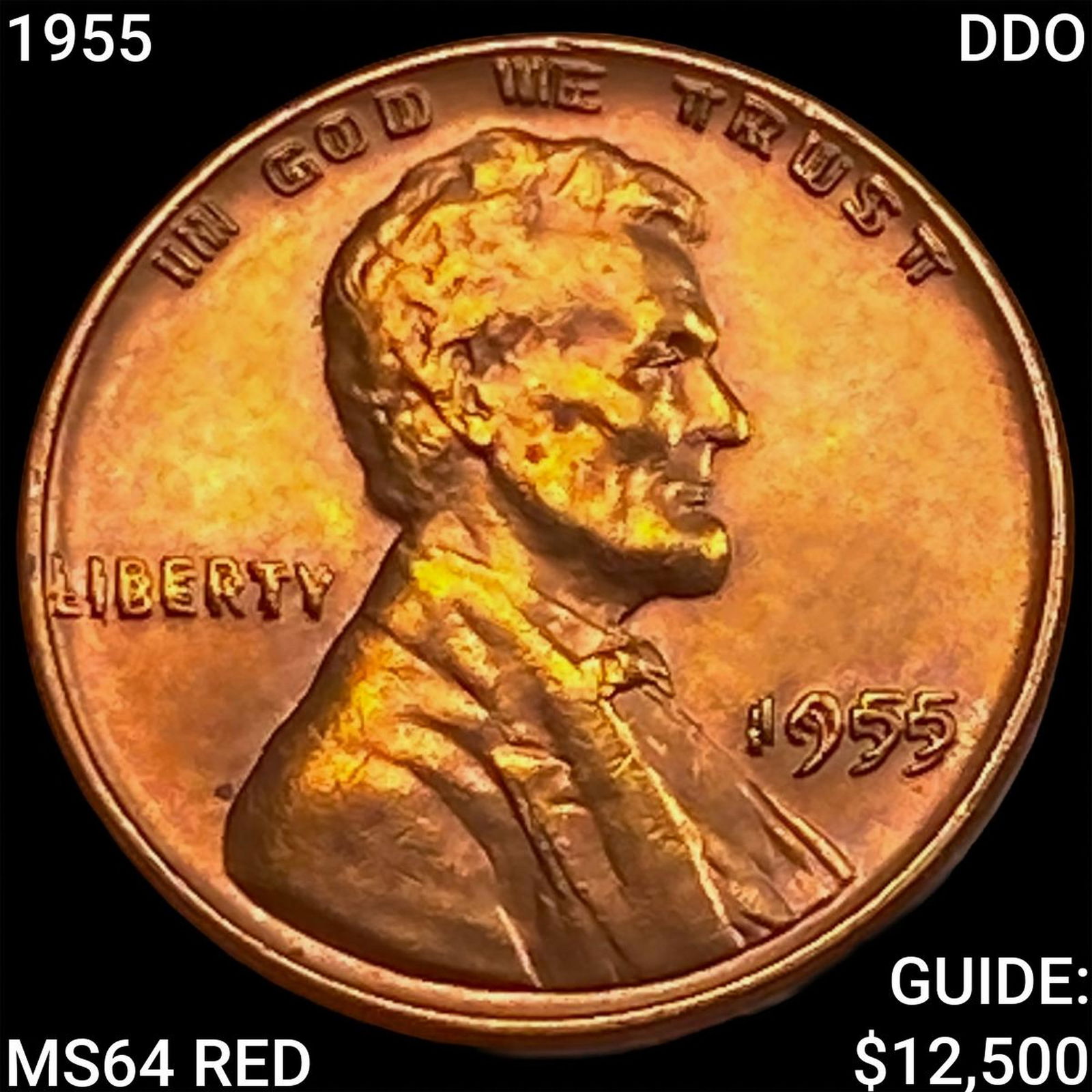 1955 DDO Wheat Cent CHOICE BU RD (1 of 2)