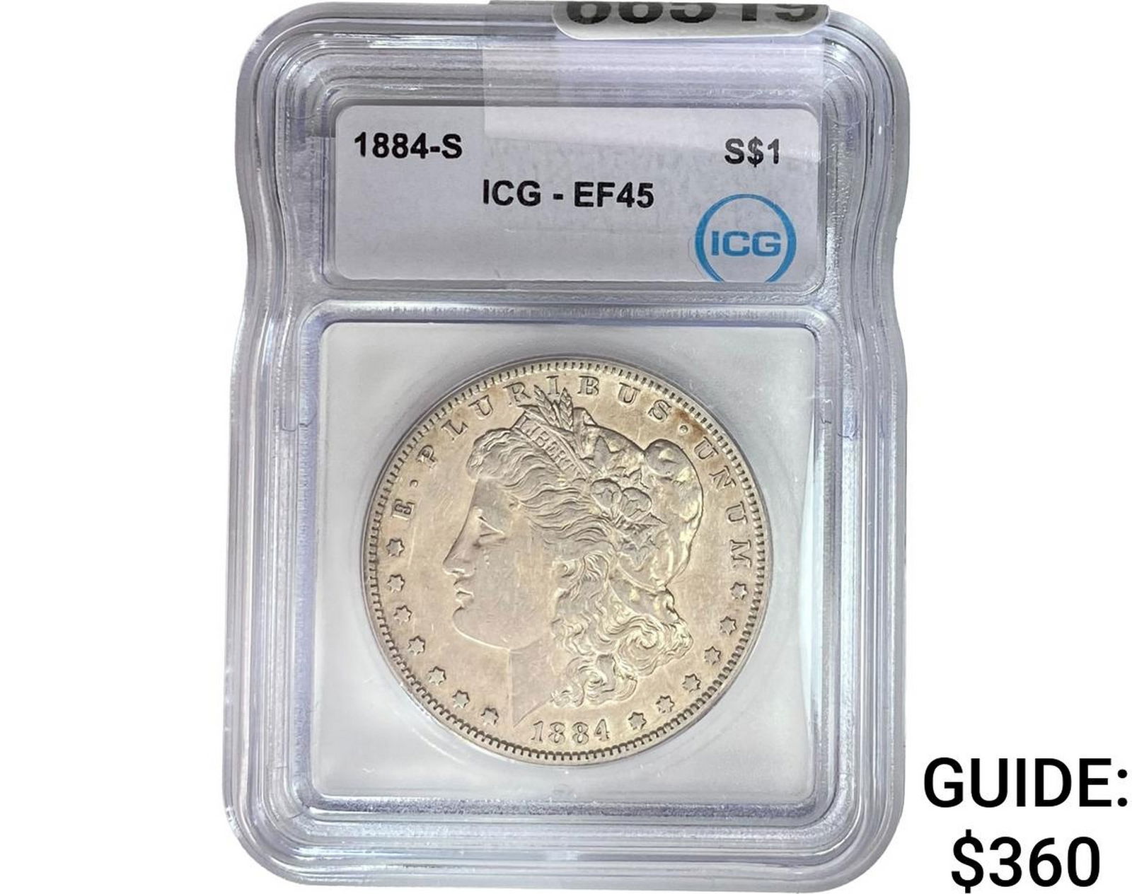 1884-S Morgan Silver Dollar ICG EF45 (1 of 2)