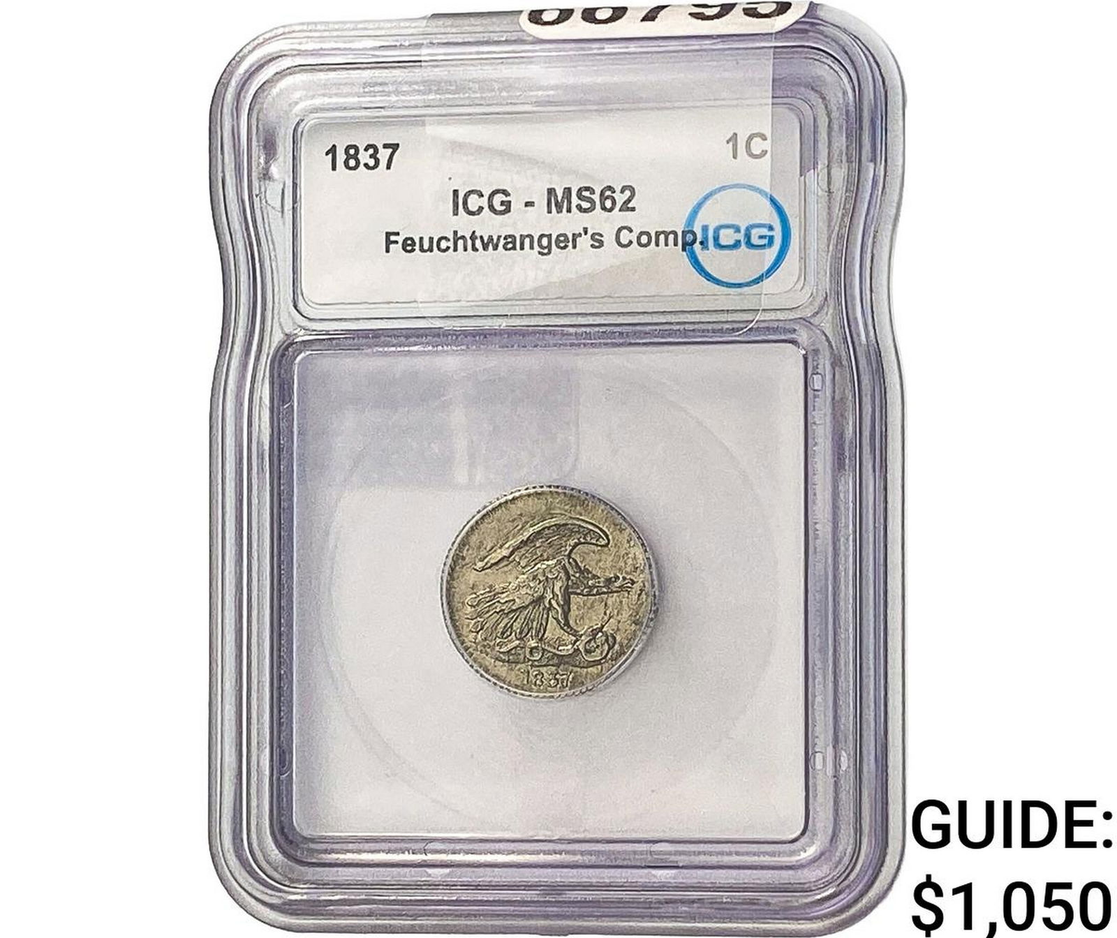 1837 1C Feuchtwanger's Comp. ICG MS62 (1 of 2)