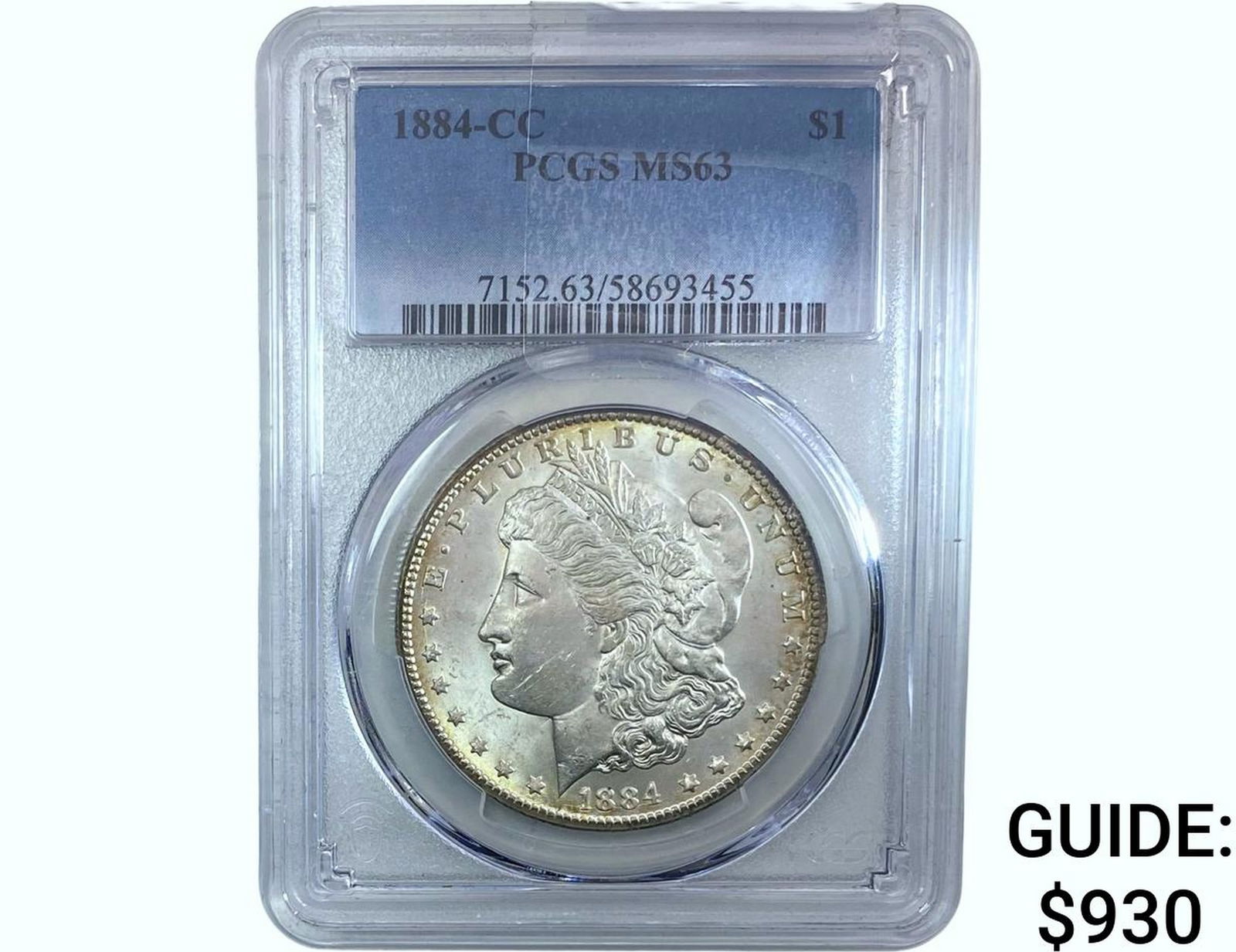 1884-CC Morgan Silver Dollar PCGS MS63 (1 of 2)