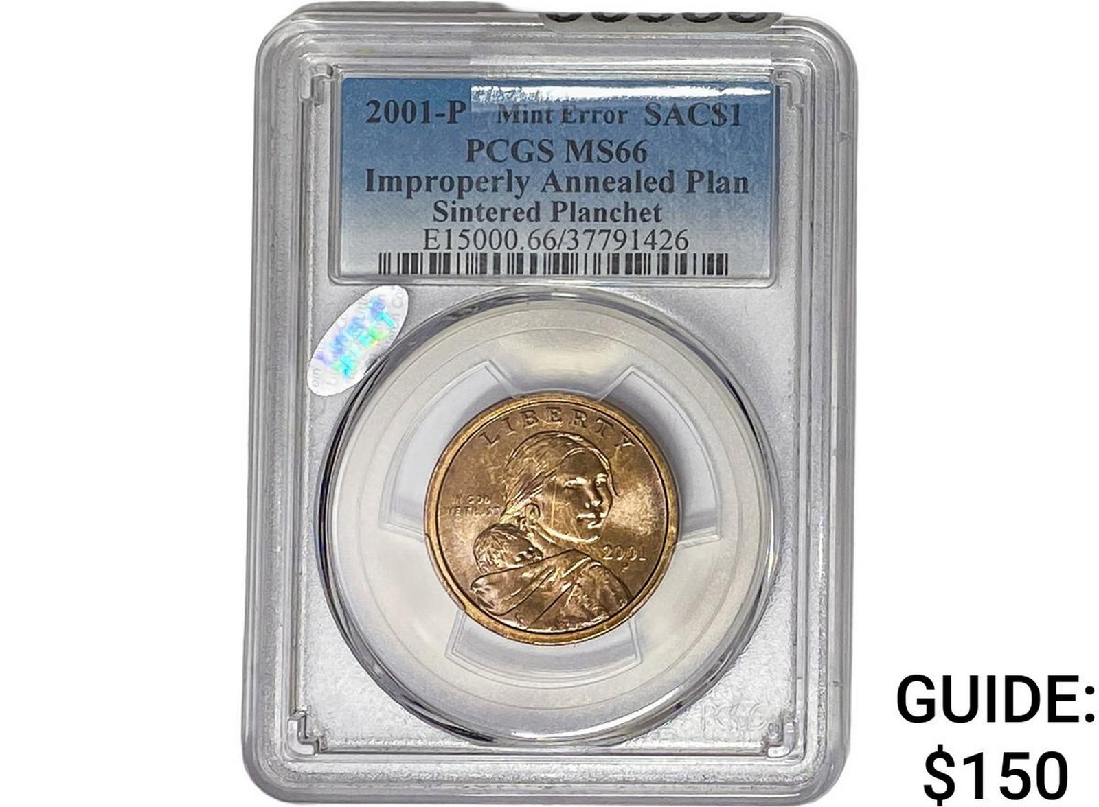 2001-P SAC$1 PCGS MS66: 2001-P SAC$1 PCGS MS66