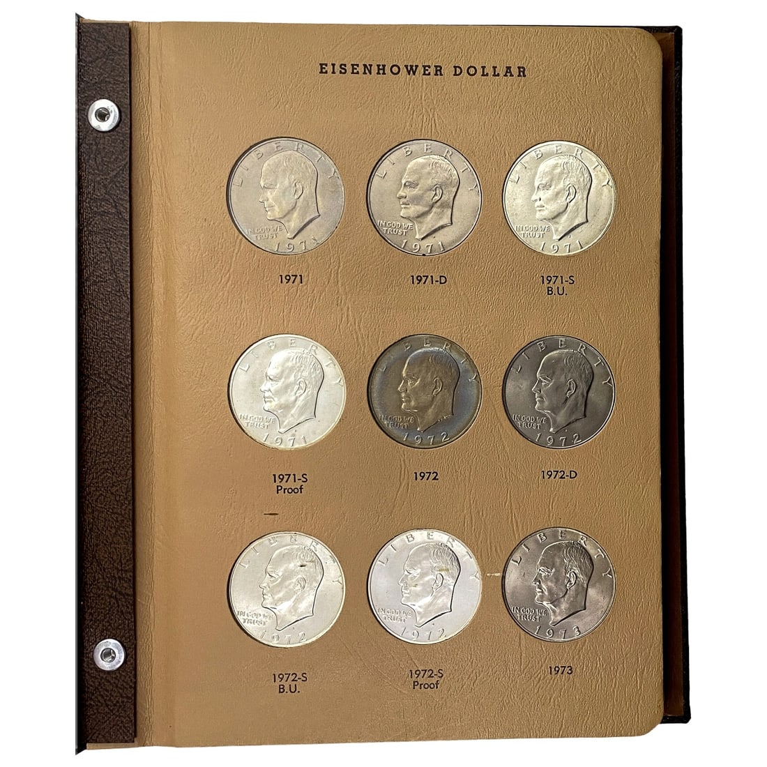 1971-1978 Gem BU Complete Ike Dollar Set W/Proofs [32 Coins] (1 of 9)