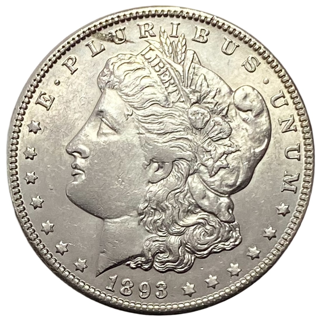 1893 Morgan Silver Dollar AU+ (1 of 2)
