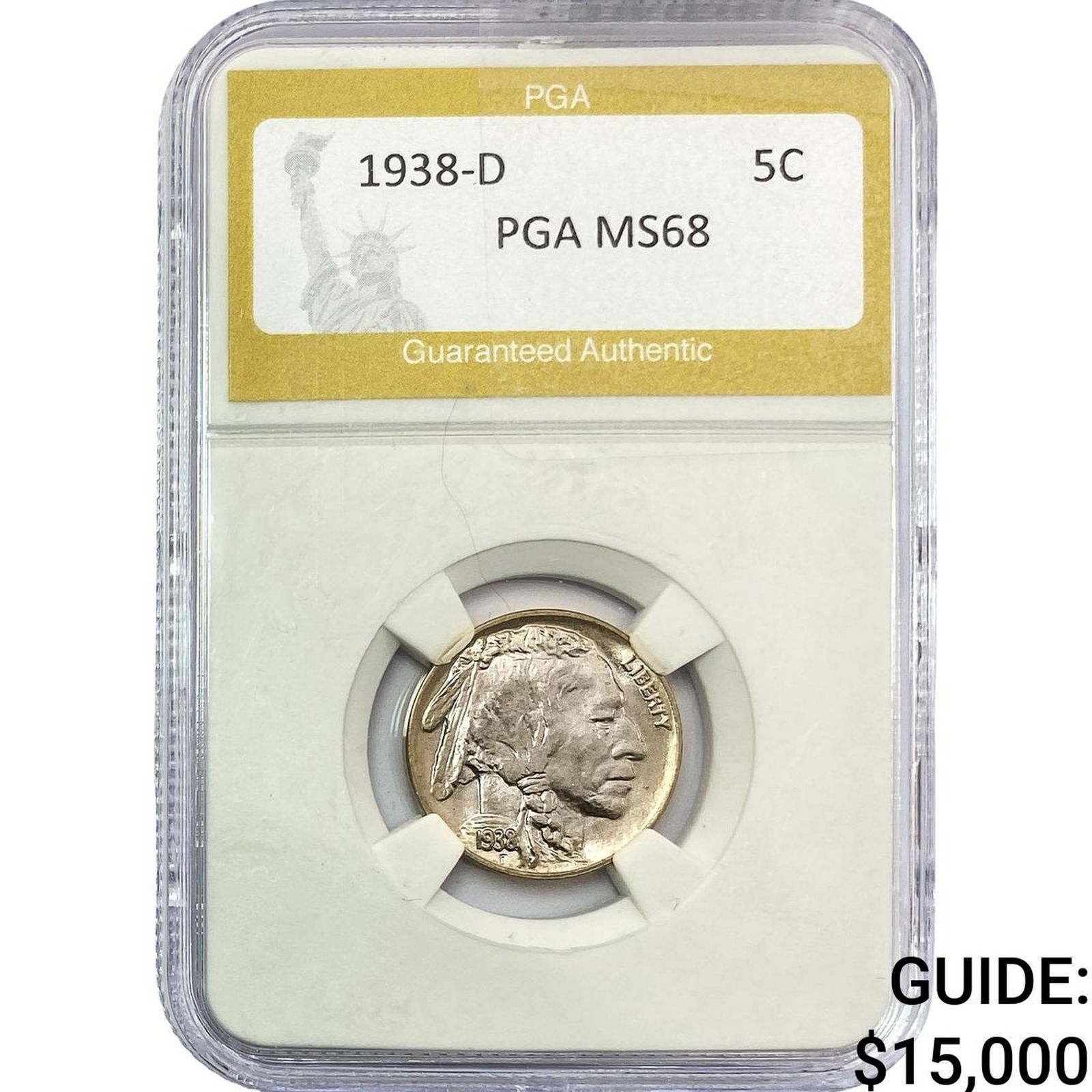 1938-D Buffalo Nickel PGA MS68 (1 of 2)