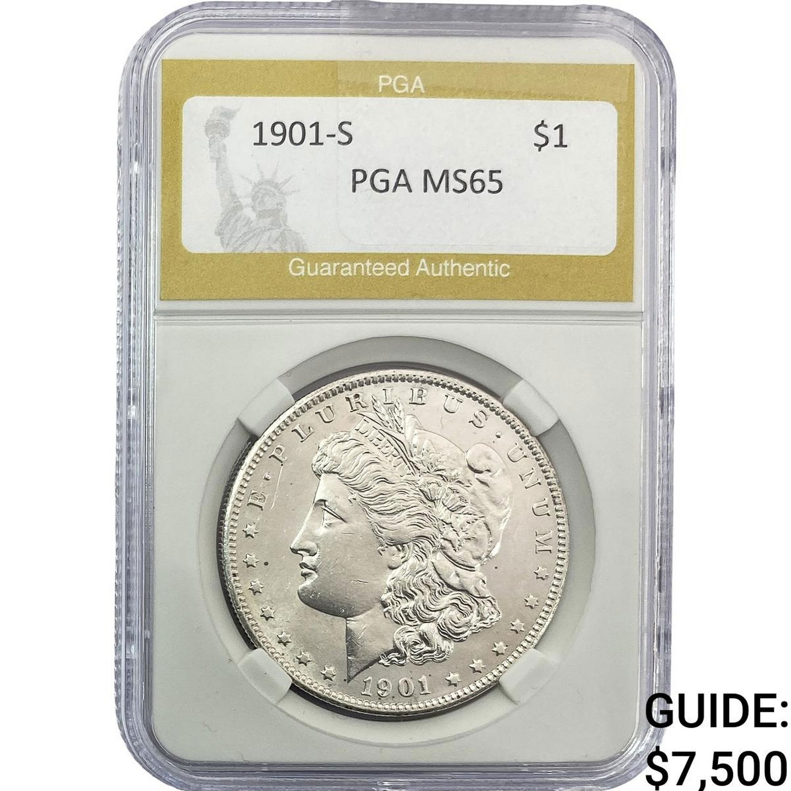 1901-S Morgan Silver Dollar PGA MS65 (1 of 2)