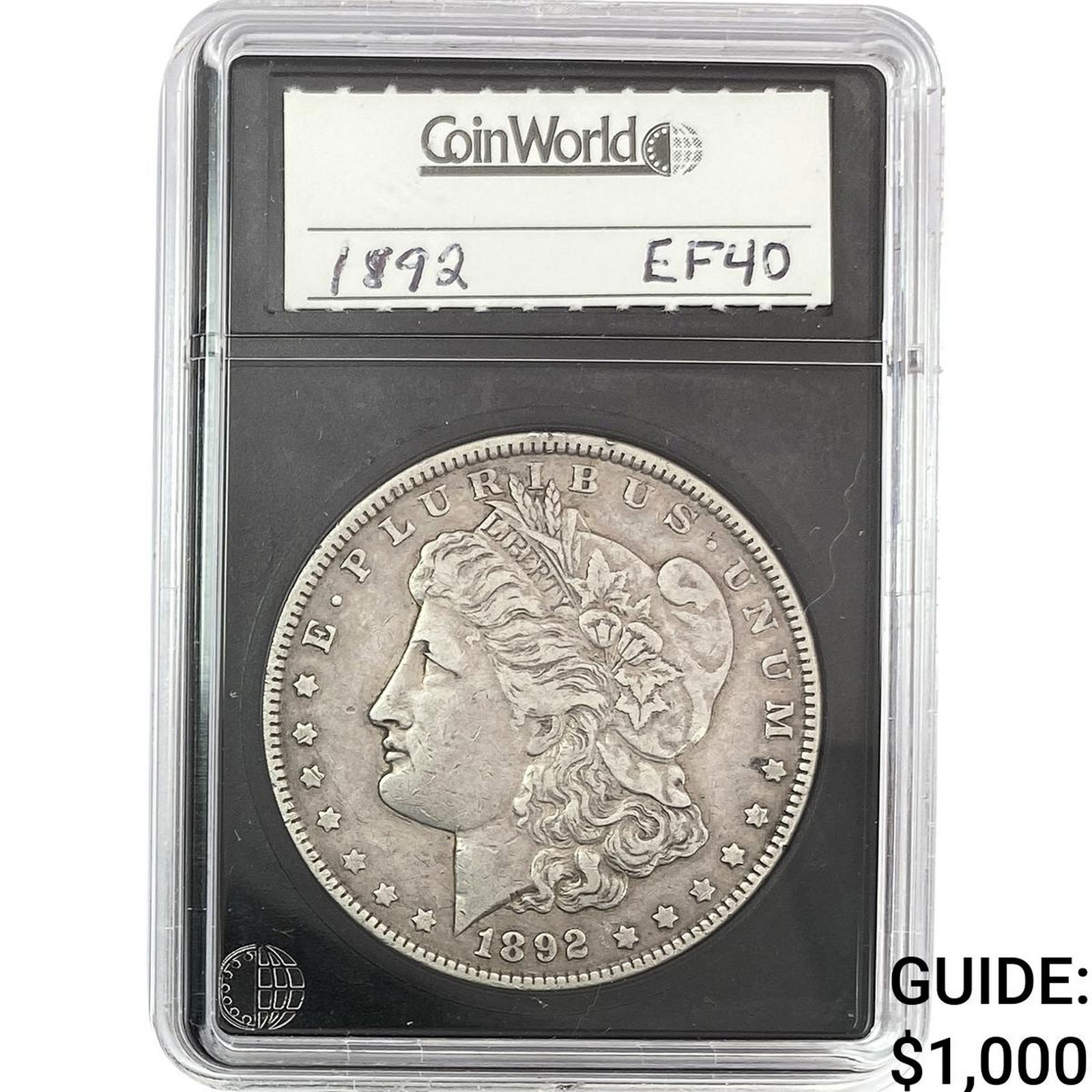 1892 Morgan Silver Dollar CW EF40 (1 of 2)