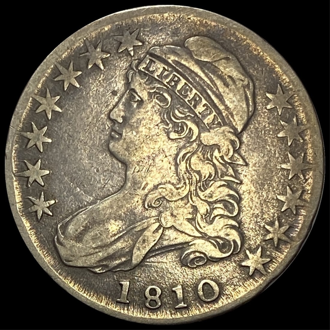 1810 Capped Bust Half Dollar LIGHTLY  CIRCULATED (1 of 2)
