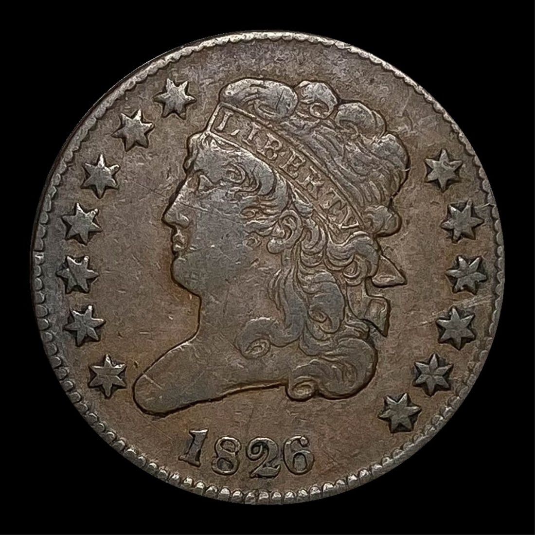 1826 Classic Head Half Cent NEARLY  UNCIRCULATED (1 of 2)