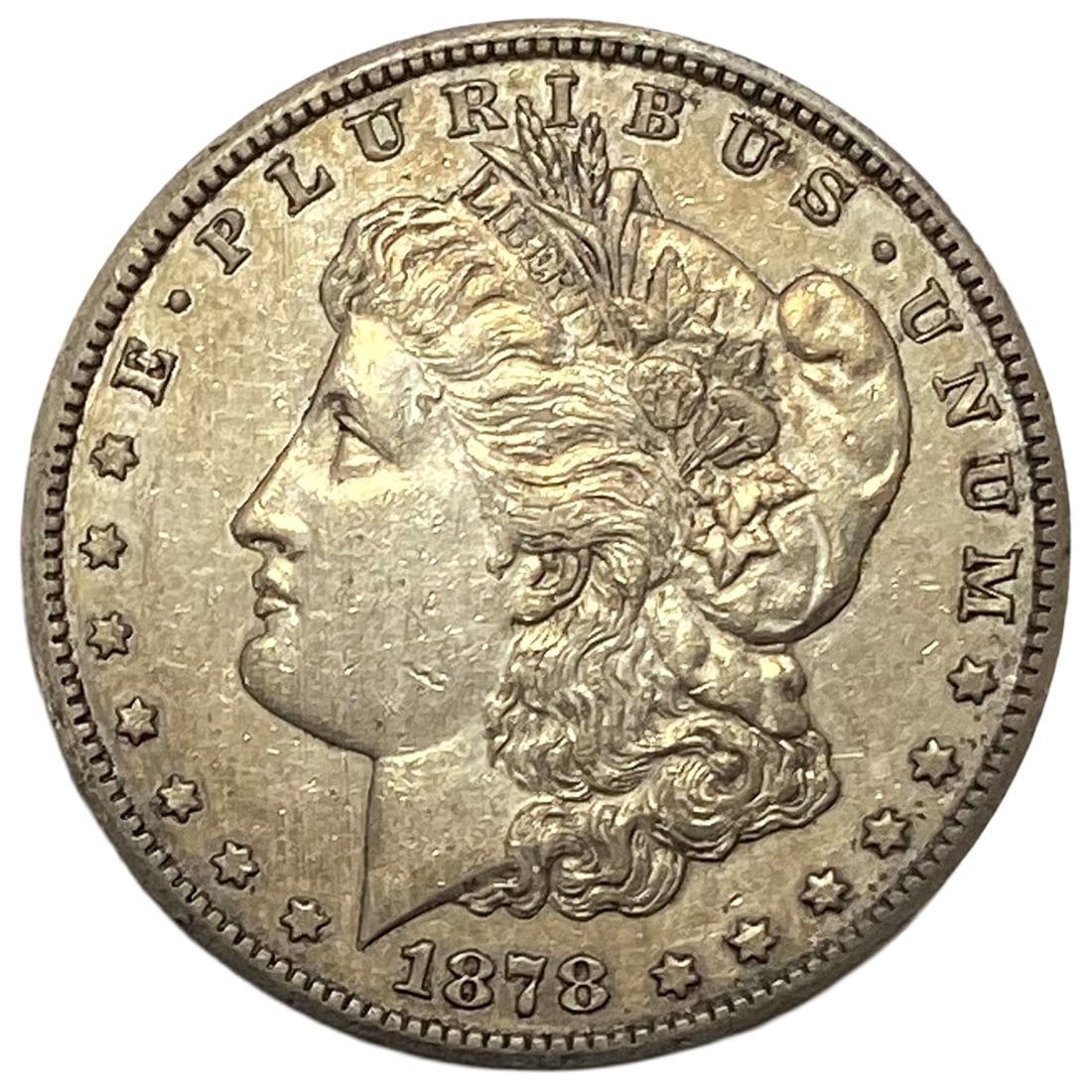 1878-CC Morgan Silver Dollar AU (1 of 2)