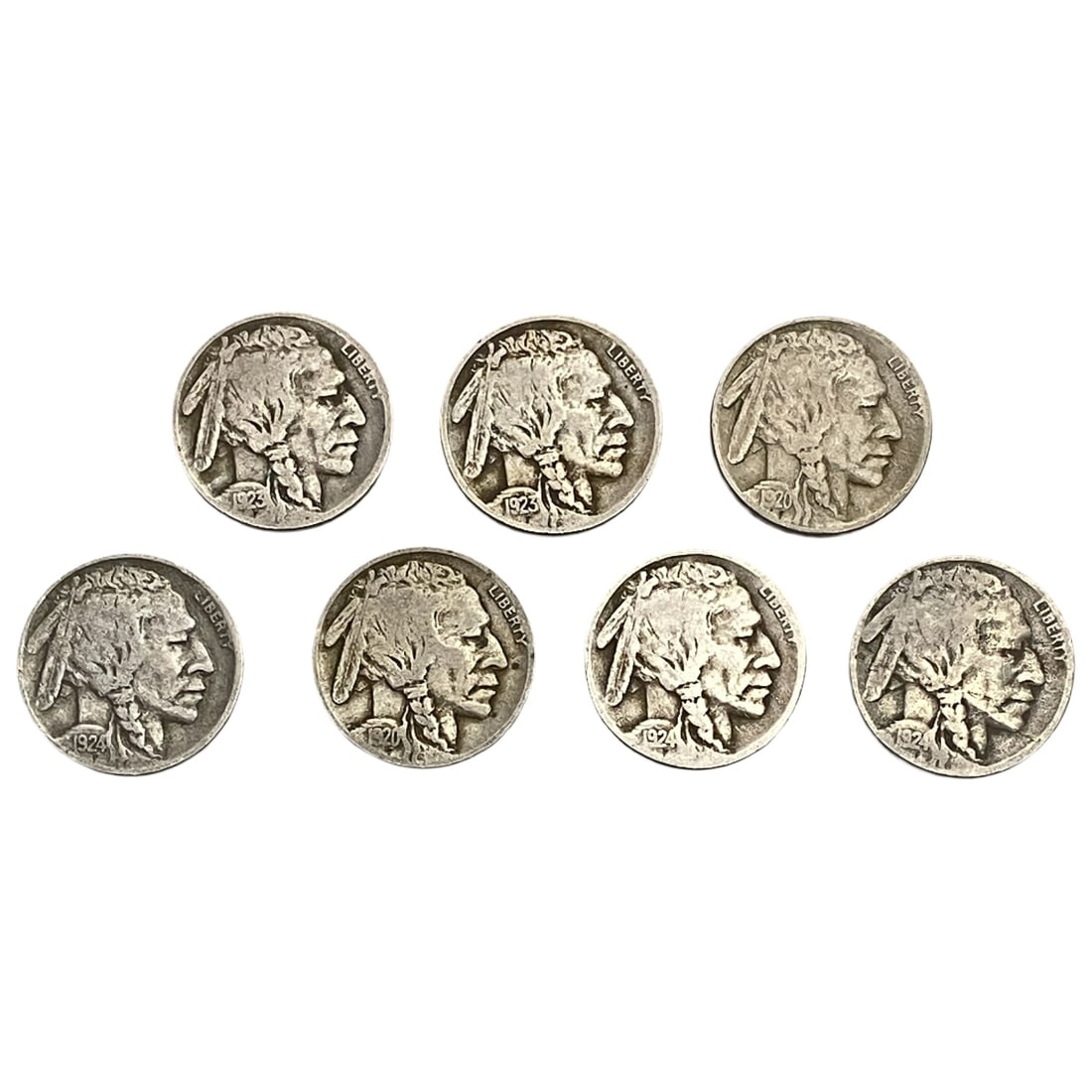 1920-1924 Better Date Buffalo Nickel Lot [7 Coins] (1 of 2)