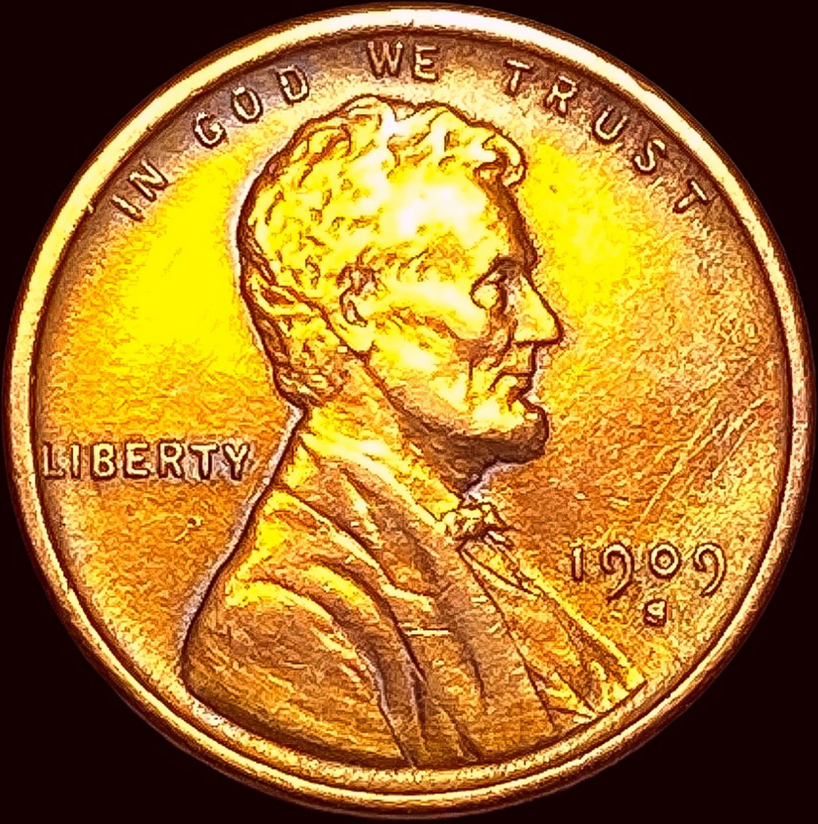 1909-S Lincoln Wheat Cent CLOSELY UNCIRCULATED (1 of 2)