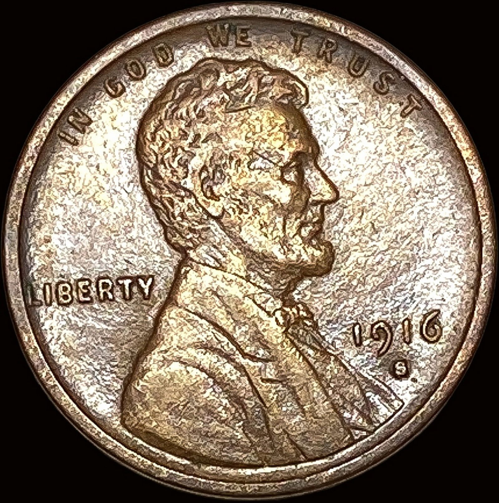 1916-S Lincoln Wheat Cent NEARLY UNCIRCULATED (1 of 2)