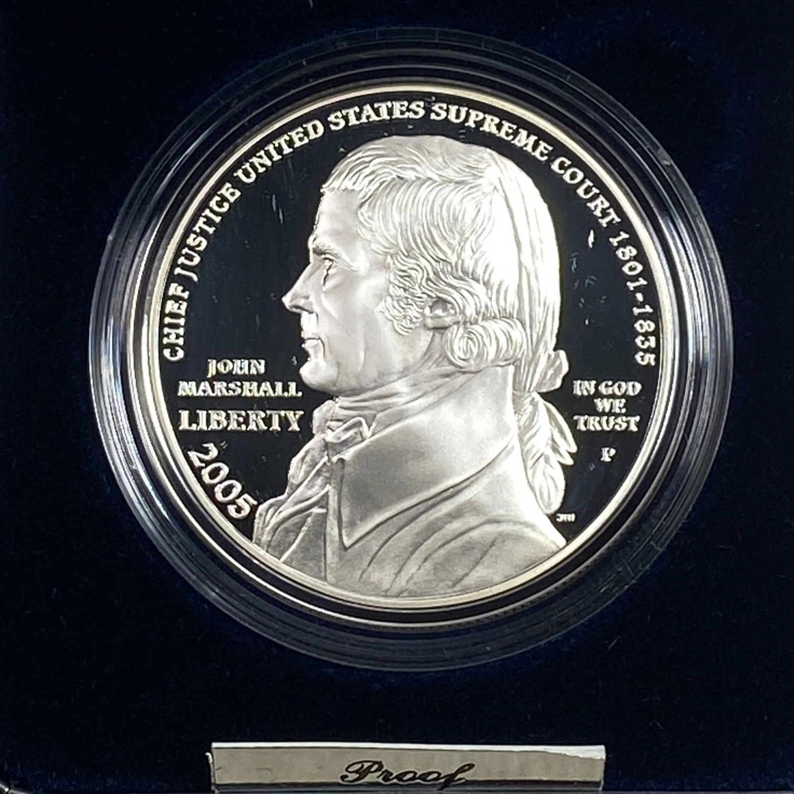 2005 Chief Justice John Marshall Silver $1: 2005 Chief Justice John Marshall Silver $1