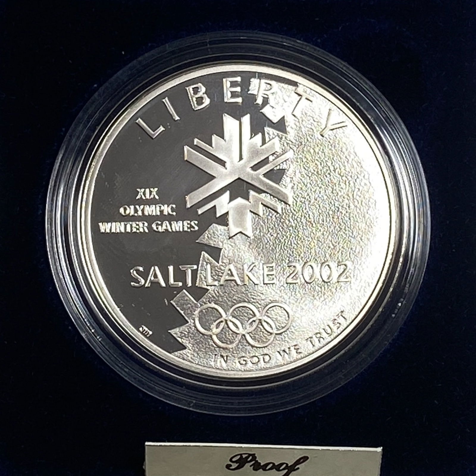 2002 Proof Olympic Winter Games Silver $1 (1 of 3)