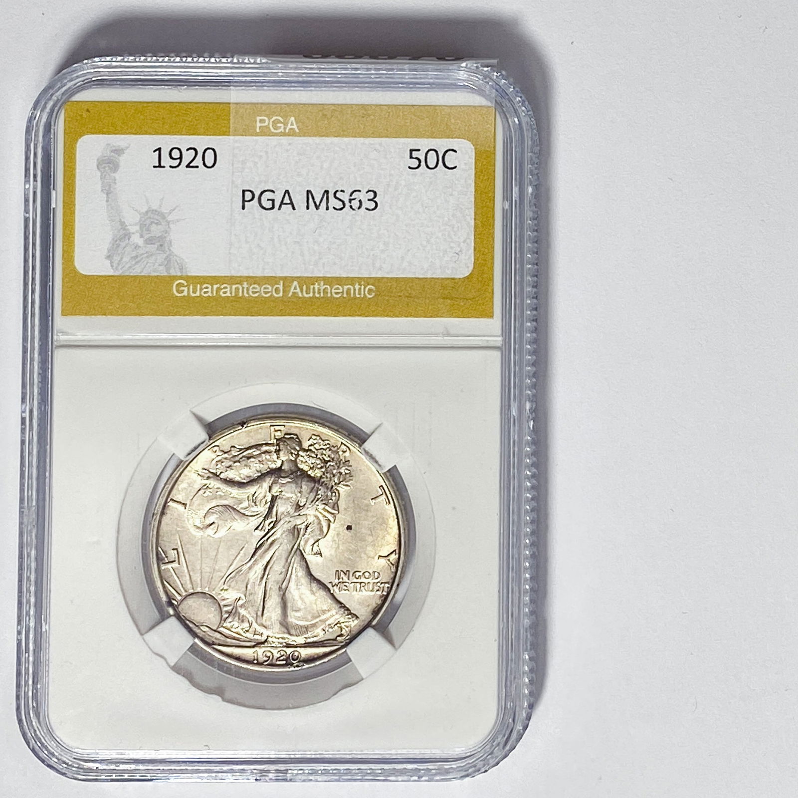 1920 Walking Liberty Half Dollar PGA MS63 (1 of 2)