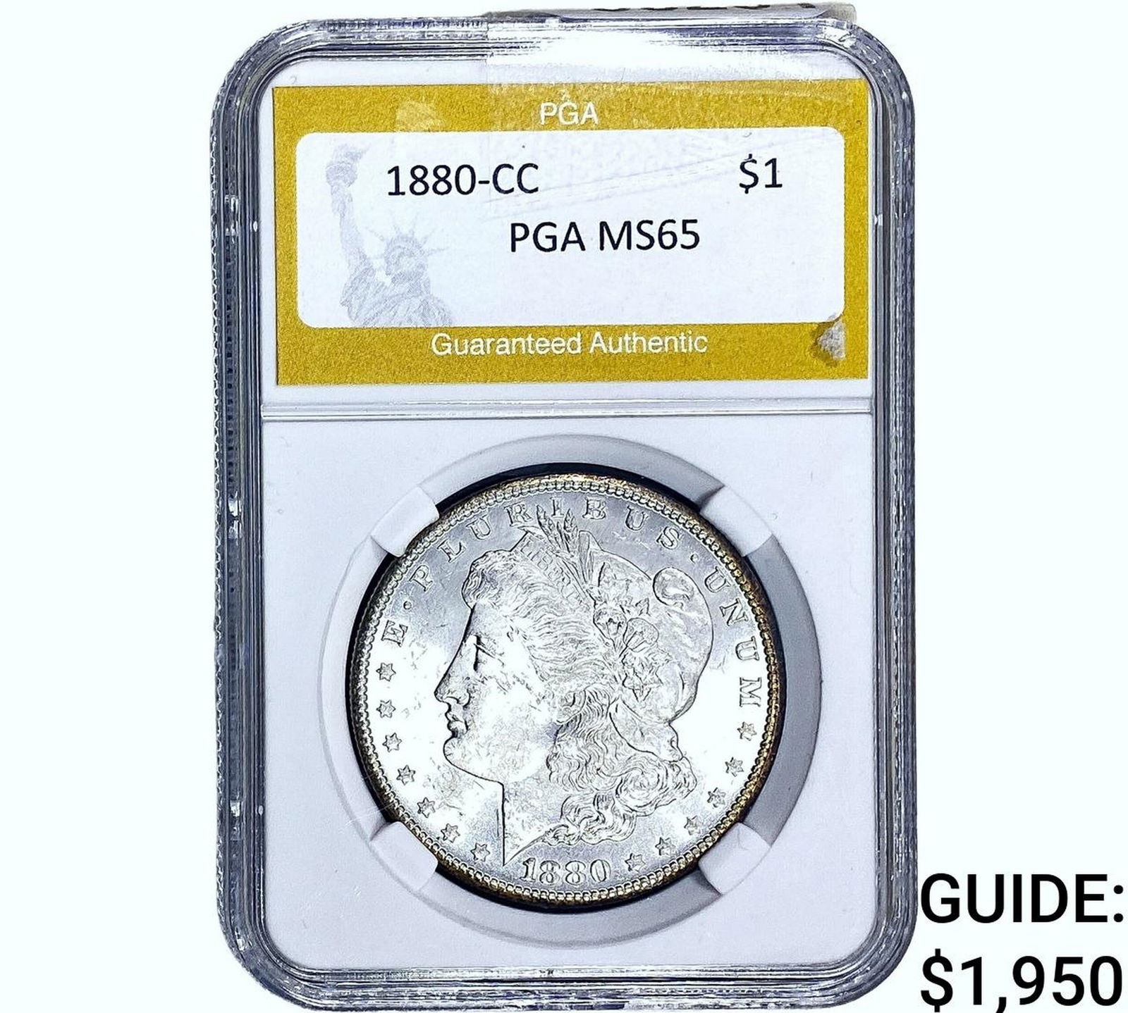 1880-CC Morgan Silver Dollar PGA MS65 (1 of 2)