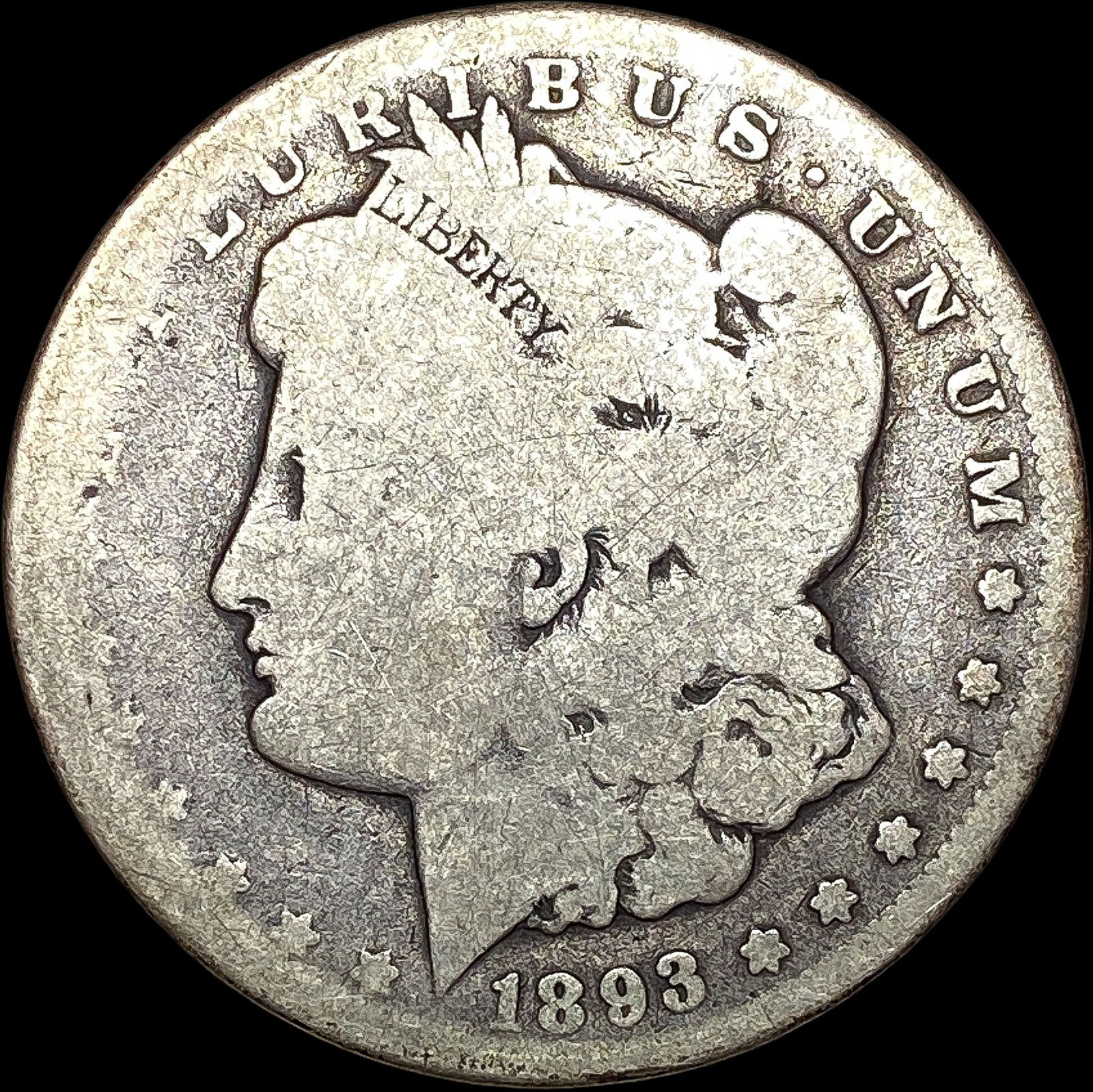 1893-CC Silver Morgan Dollar NICELY CIRCULATED (1 of 2)