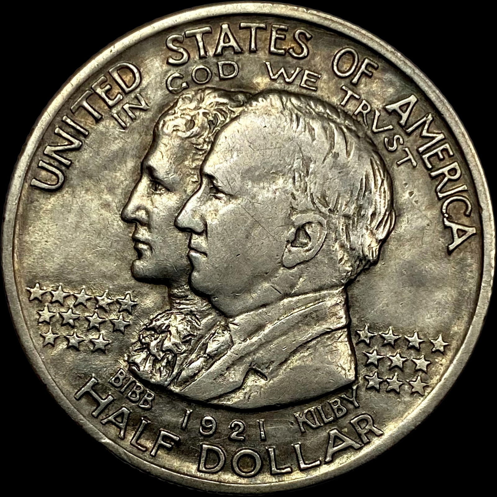 1921 Silver Alabama Half Dollar NEARLY UNCIRCULATED (1 of 2)