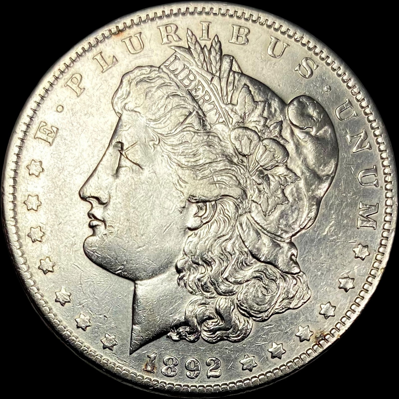 1892 Silver Morgan Dollar CLOSELY UNCIRCULATED (1 of 2)