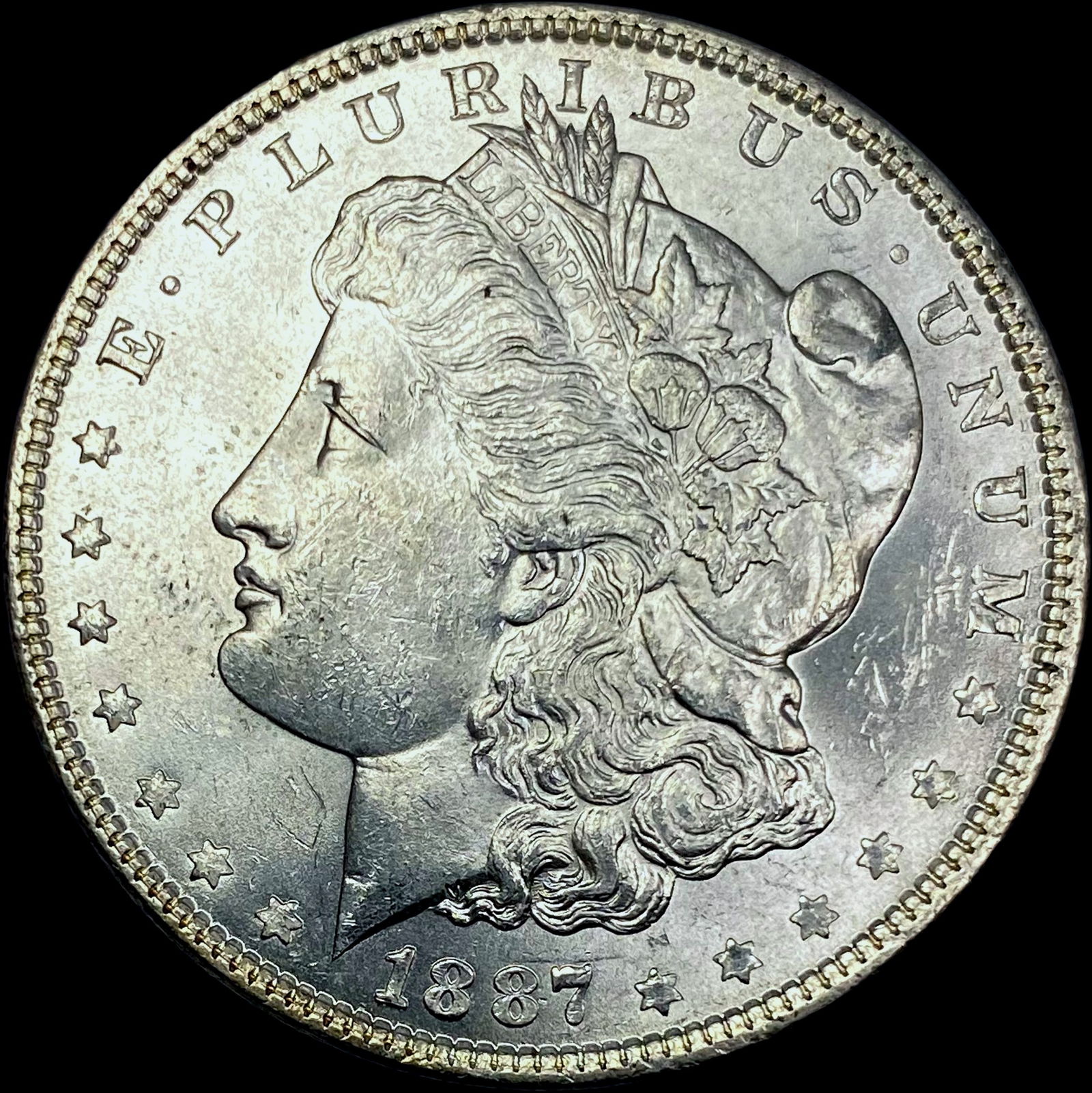 1887 Silver Morgan Dollar CHOICE BU (1 of 2)