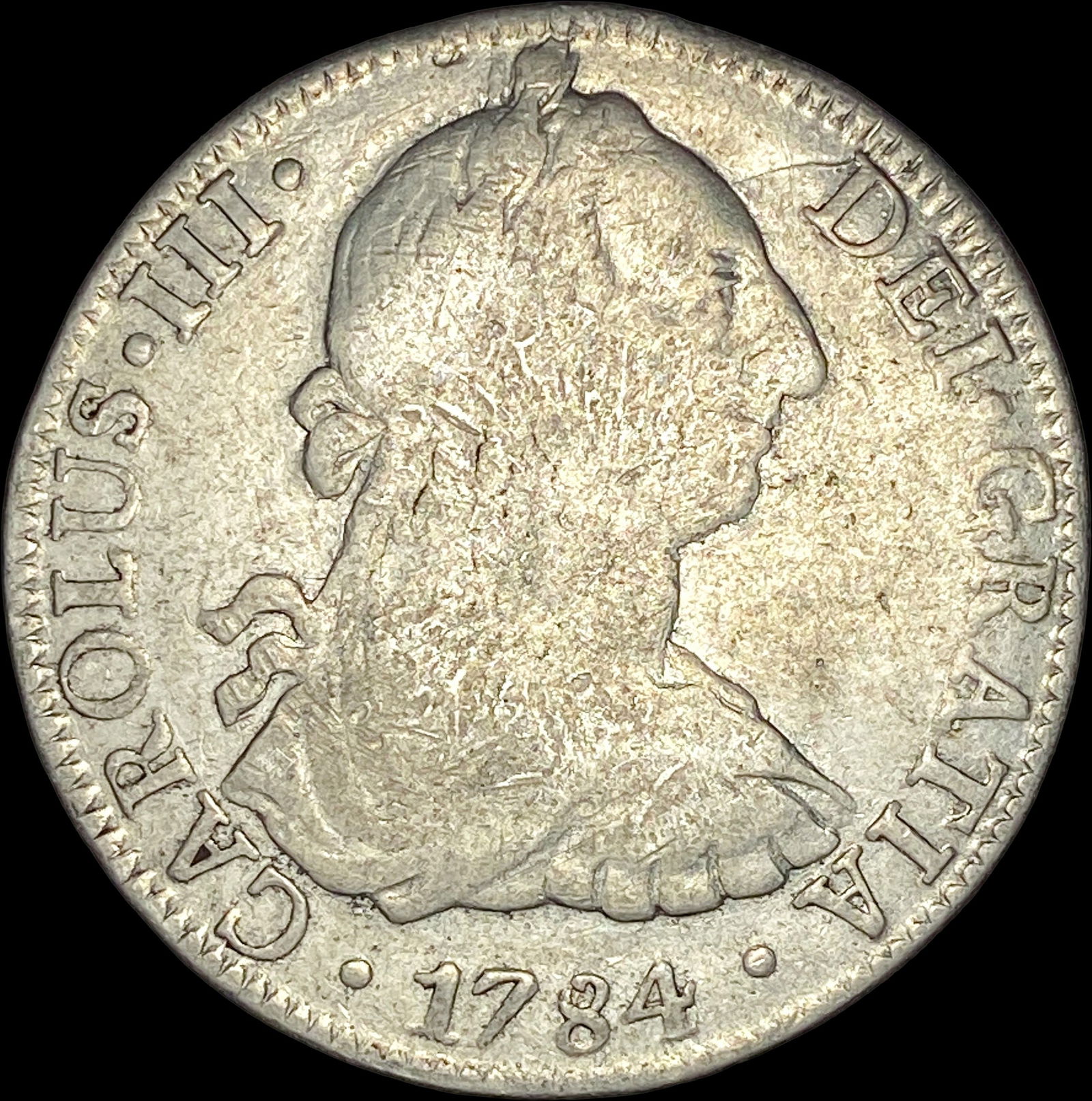 1784Mo FM Mexico Silver 8 Reales LIGHTLY CIRCULATED (1 of 2)