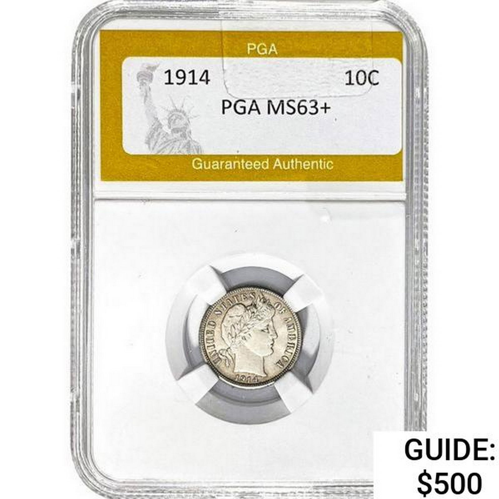 1914 Barber Dime PGA MS63+ (1 of 2)