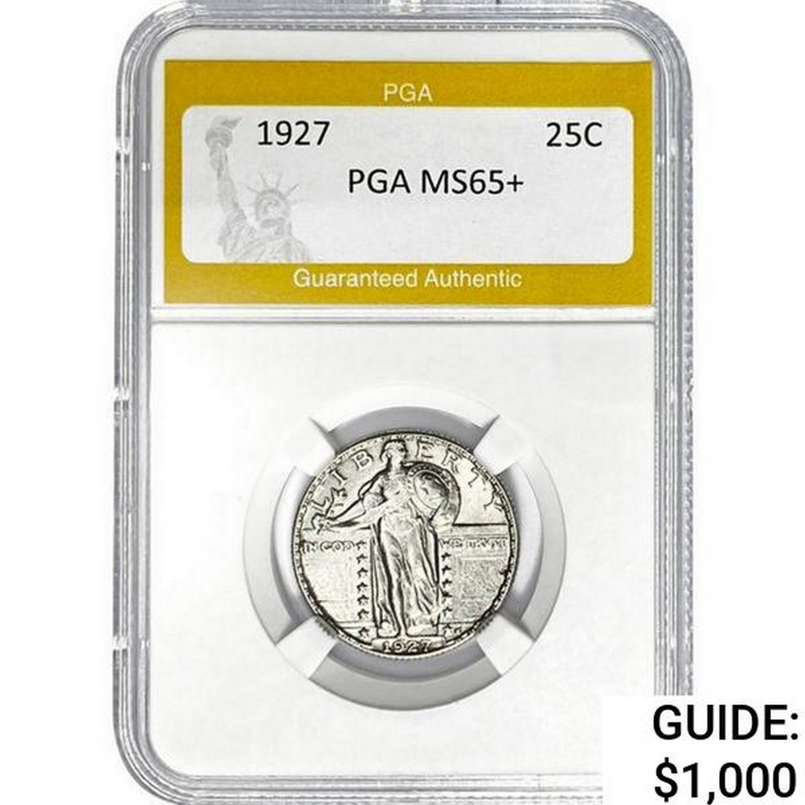 1927 Standing Liberty Quarter PGA MS65+ (1 of 2)