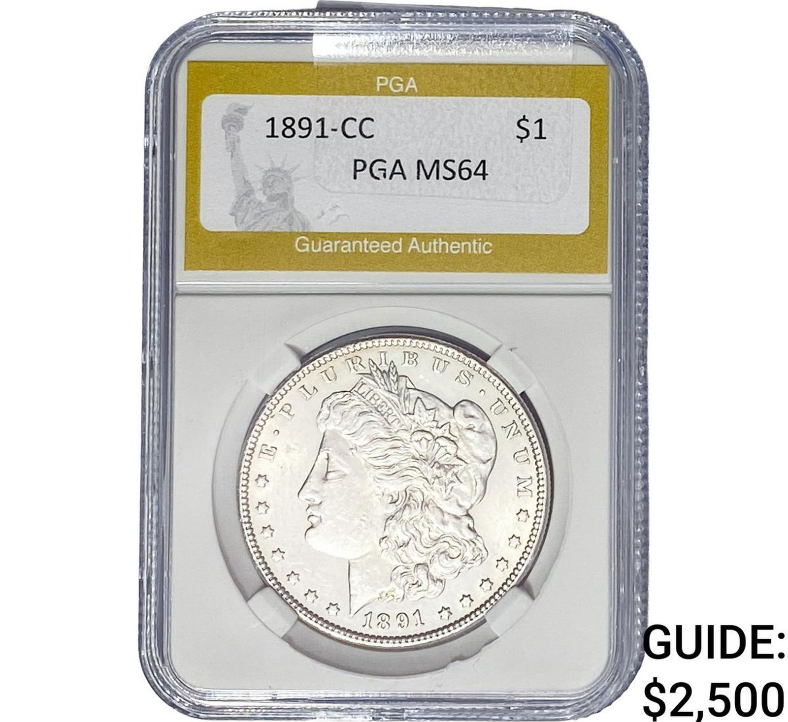 1891-CC Morgan Silver Dollar PGA MS64 (1 of 2)