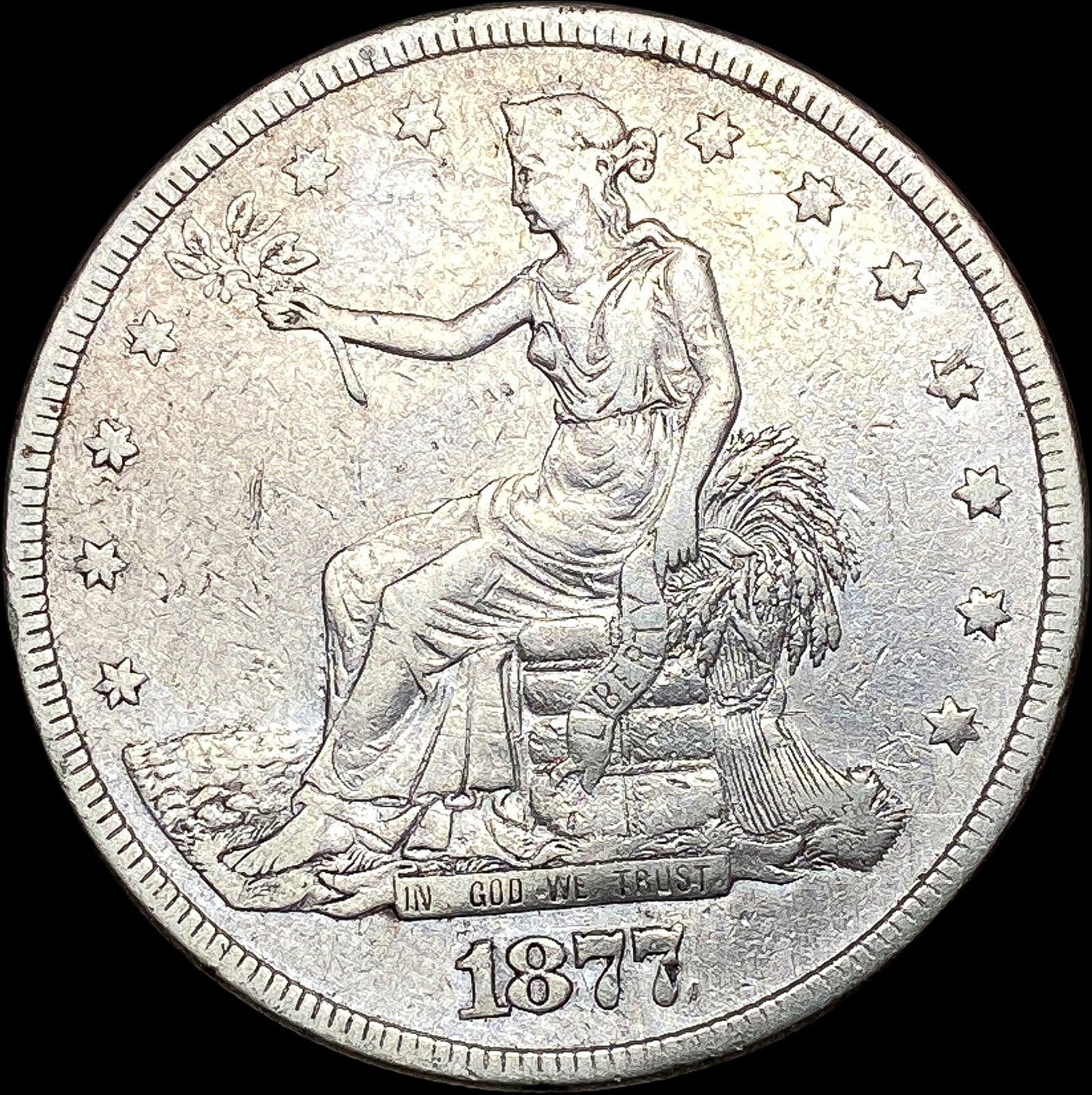 1877 Silver Trade Dollar LIGHTLY CIRCULATED (1 of 2)