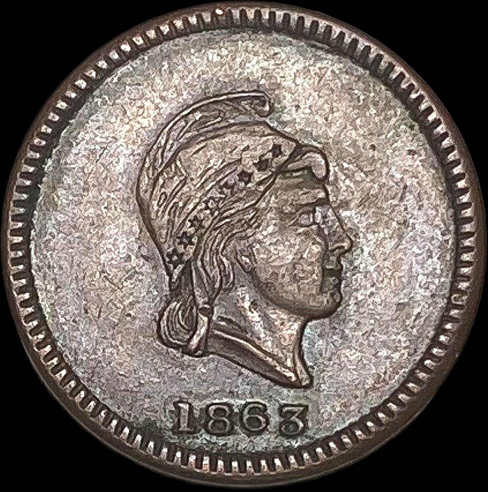 1863 Civil War Token-Watertown WI NEARLY UNCIRCULATED (1 of 2)