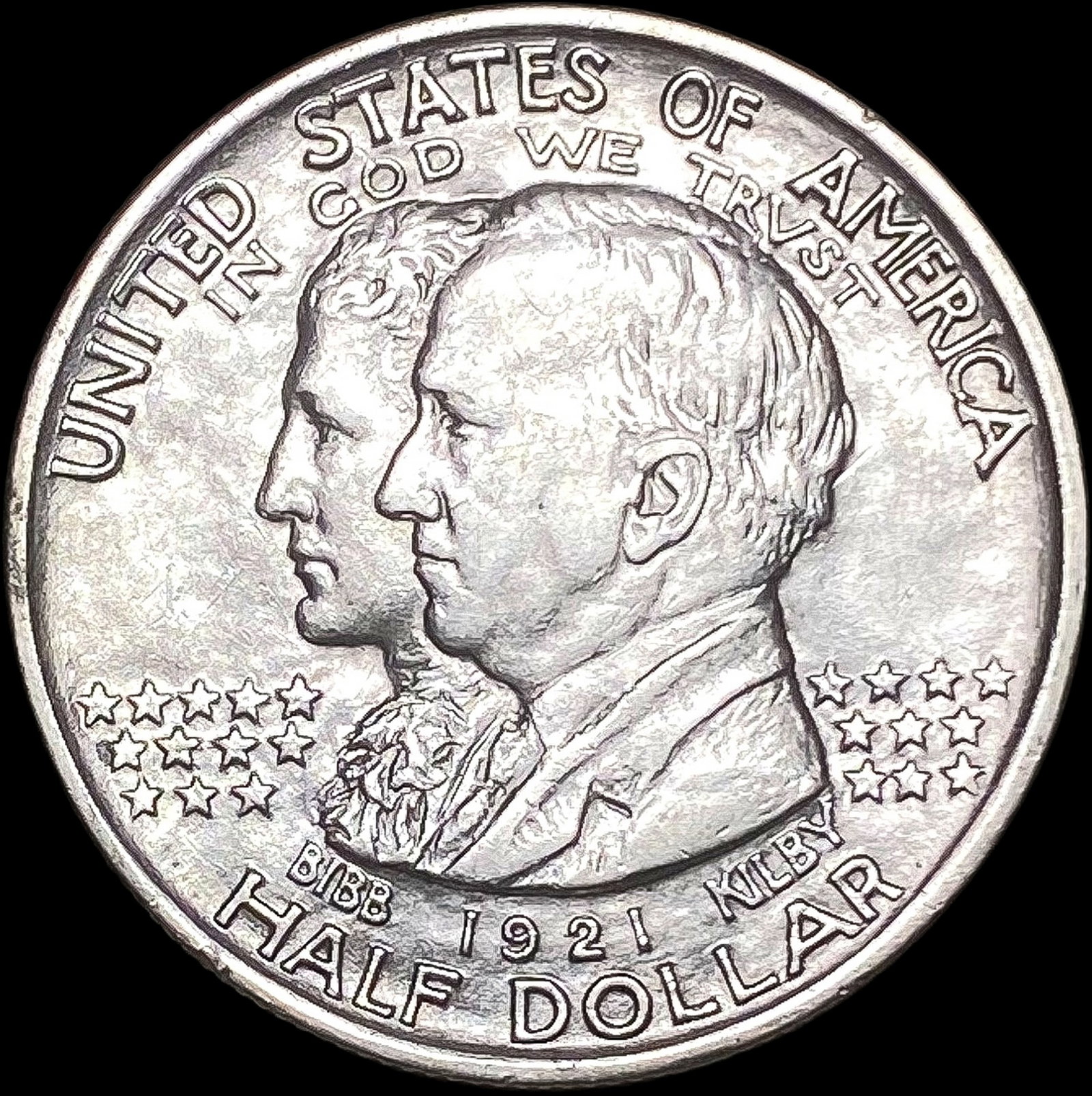 1921 Silver Alabama Half Dollar CLOSELY UNCIRCULATED (1 of 2)