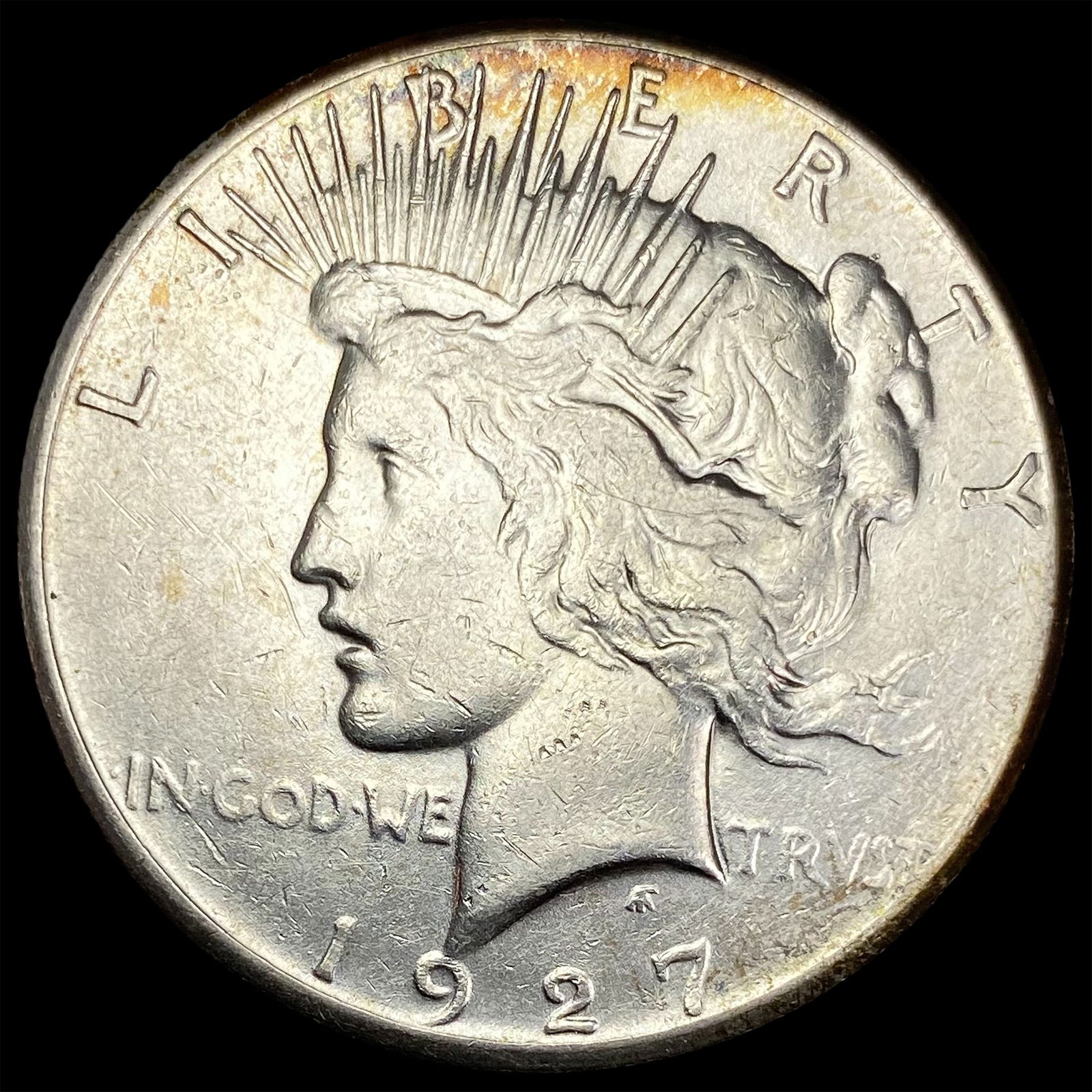1927 Peace Silver Dollar CLOSELY UNCIRCULATED (1 of 2)