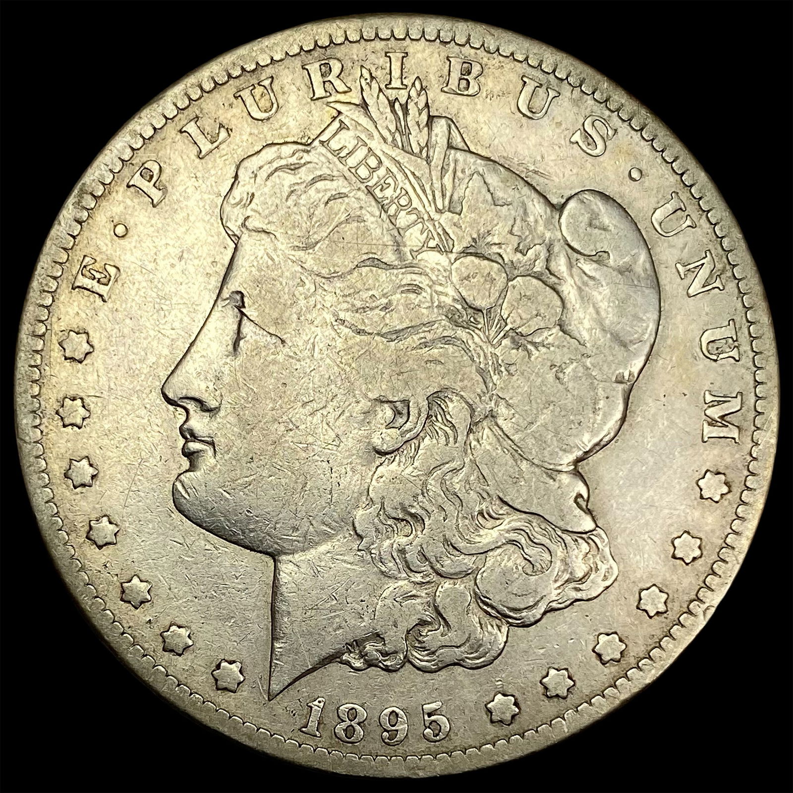 1895-S Silver Morgan Dollar NICELY CIRCULATED (1 of 2)